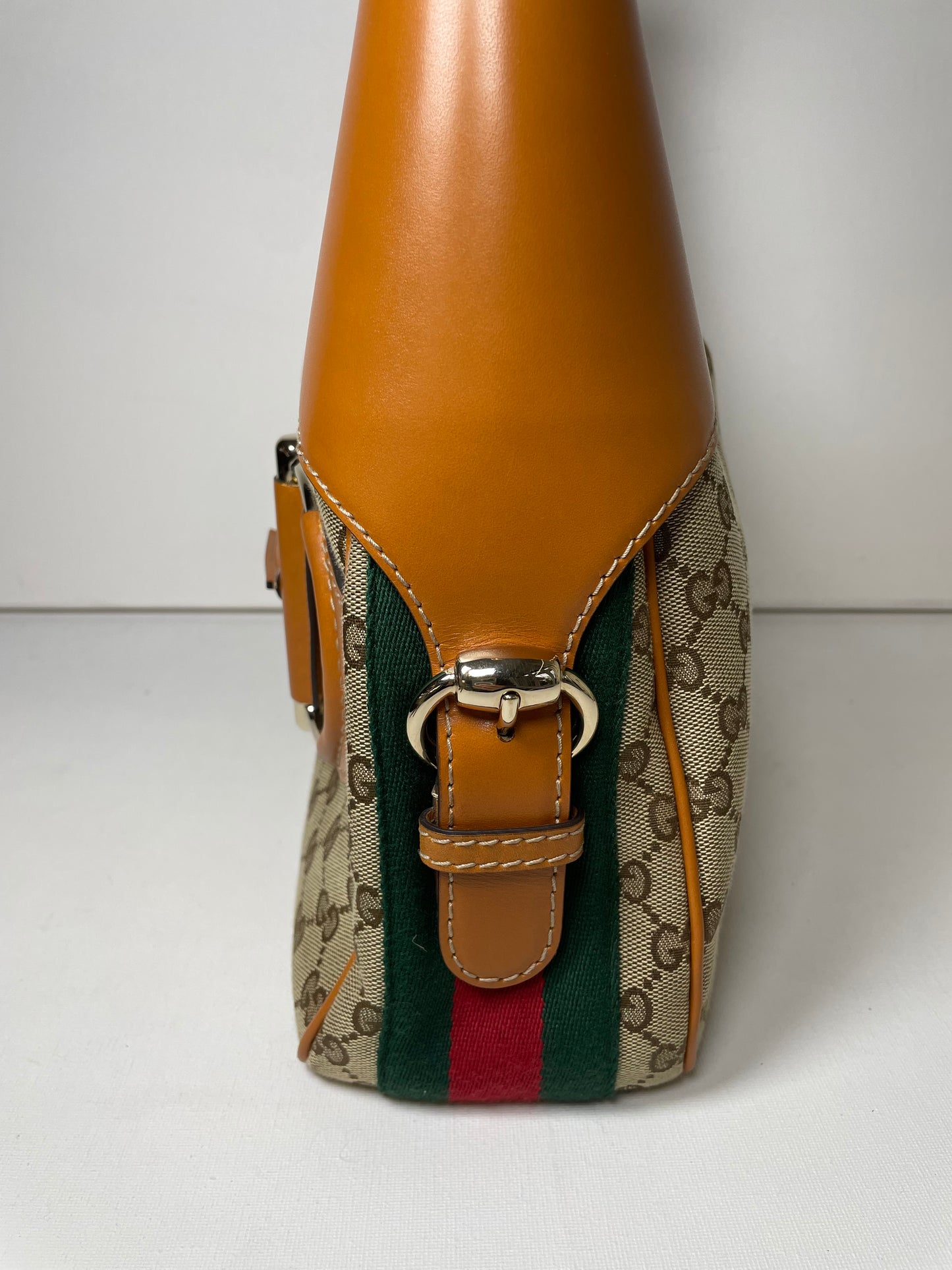 Preloved Gucci GG Heritage Horsebit Hobo Bag