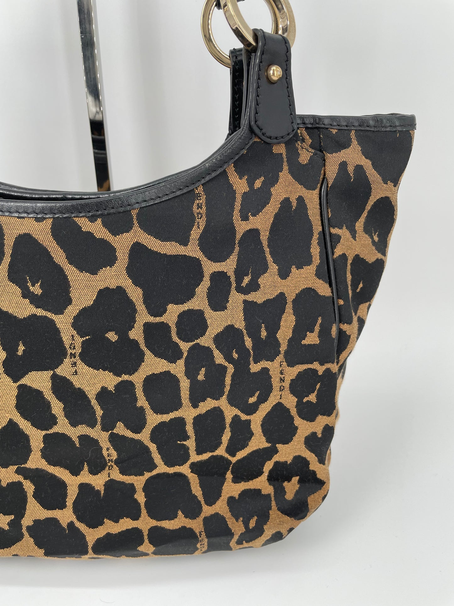 Preloved, Vintage Fendi Chef Canvas Shoulder tote bag