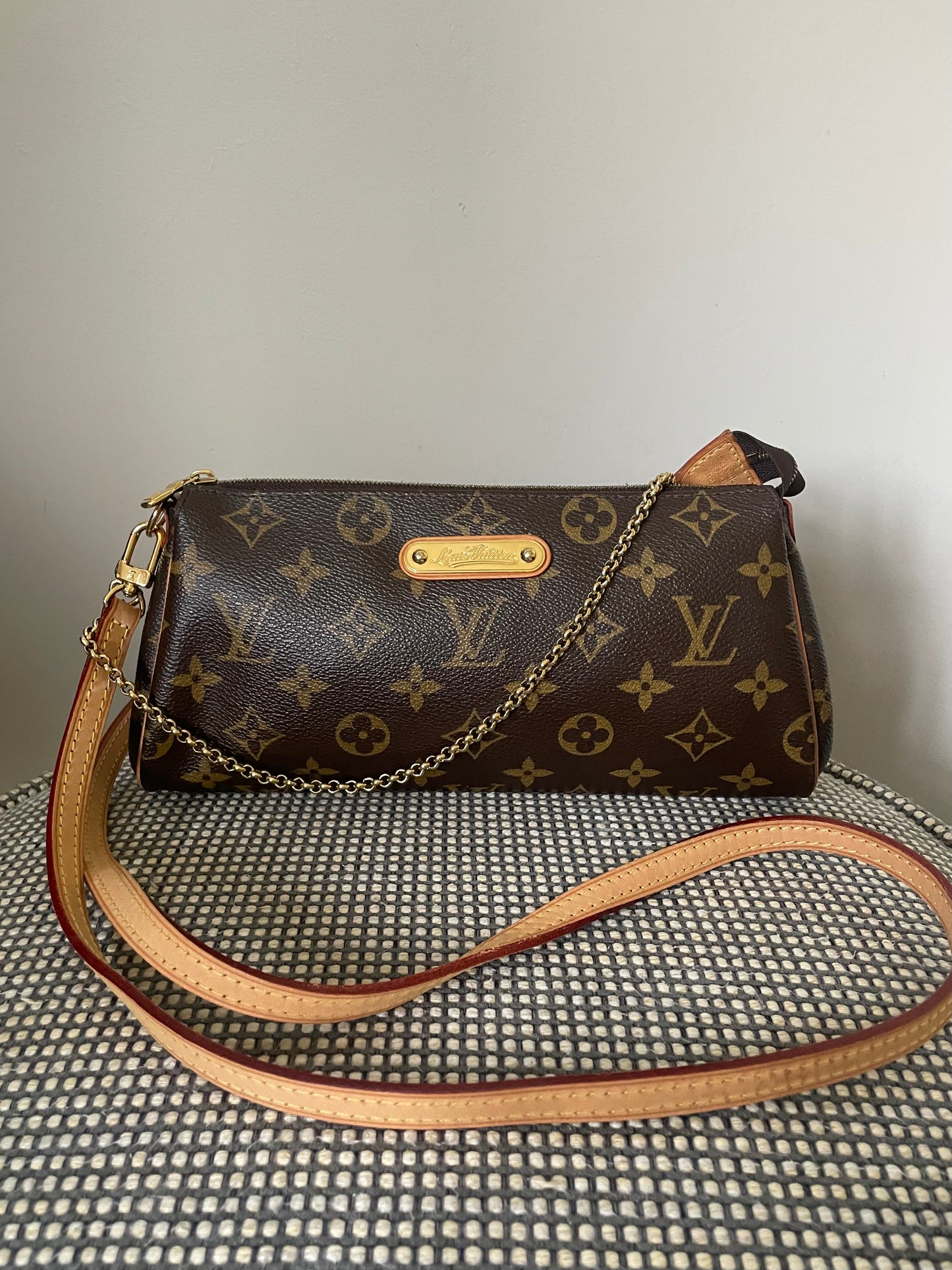 Preloved Louis Vuitton Monogram Canvas Eva Clutch/Crossbody Bag