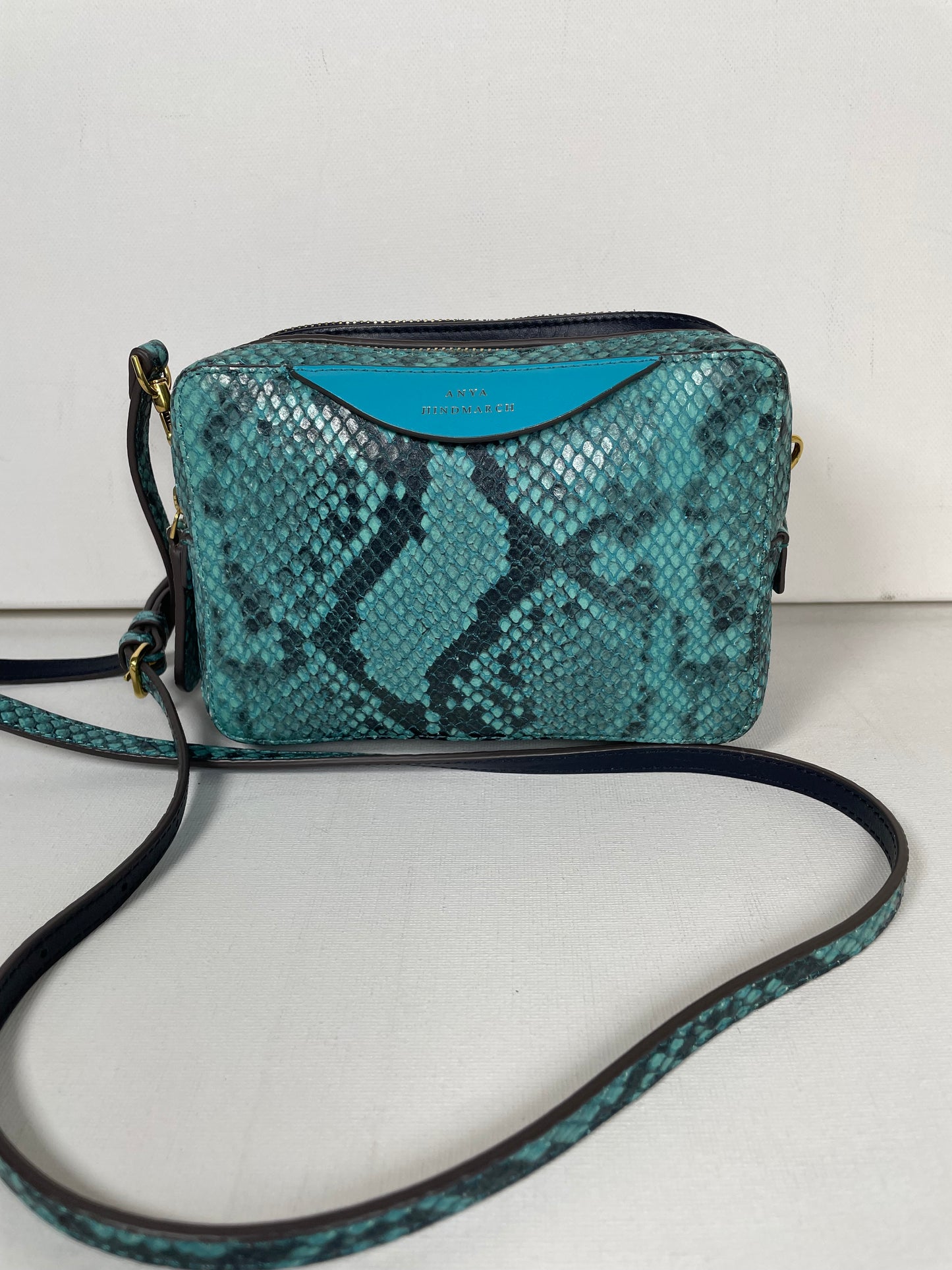 Preloved Anya Hindmarch Double Zip Crossbody Bag