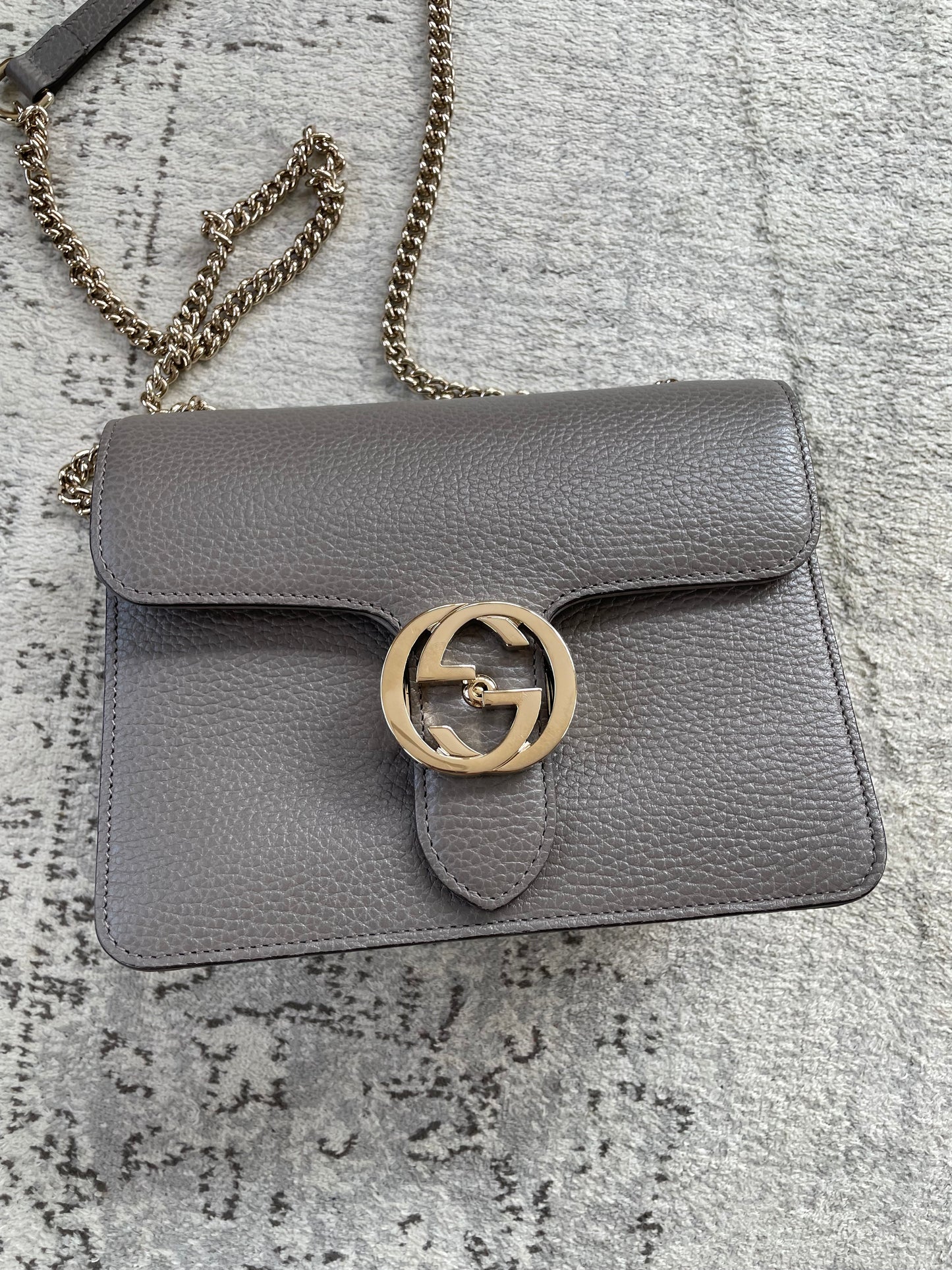 Preloved Gucci Interlocking Shoulder Bag