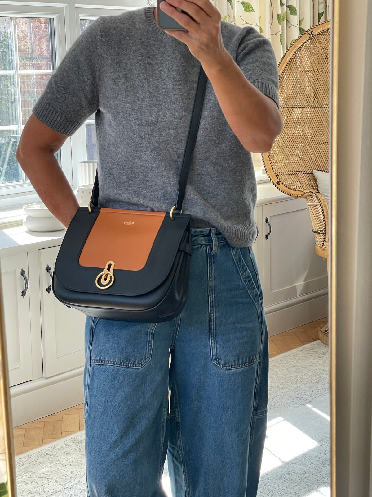 Preloved Mulberry Amberley Satchel, Medium