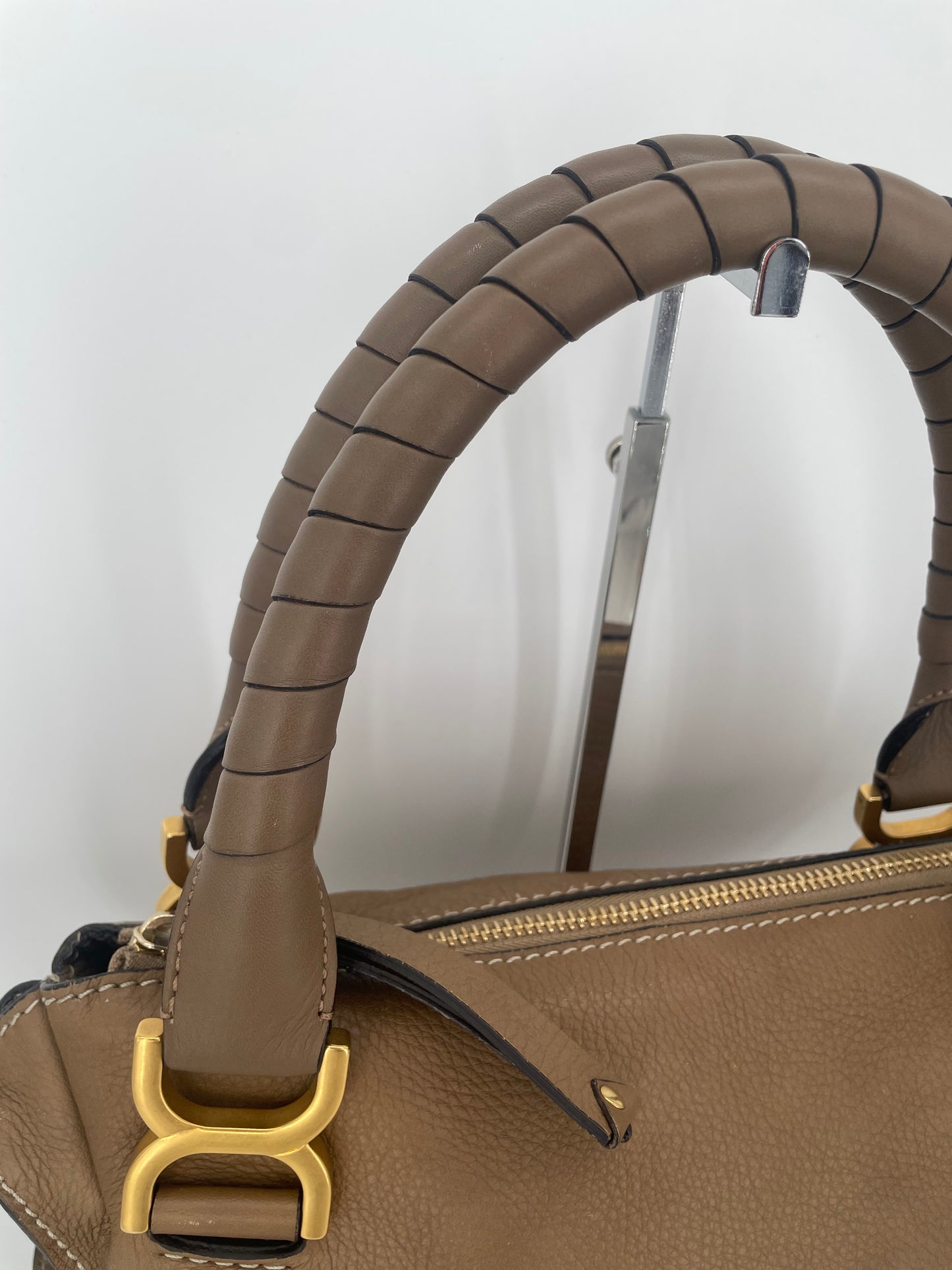 Preloved Chloe Marcie Satchel Bag with long strap, Medium