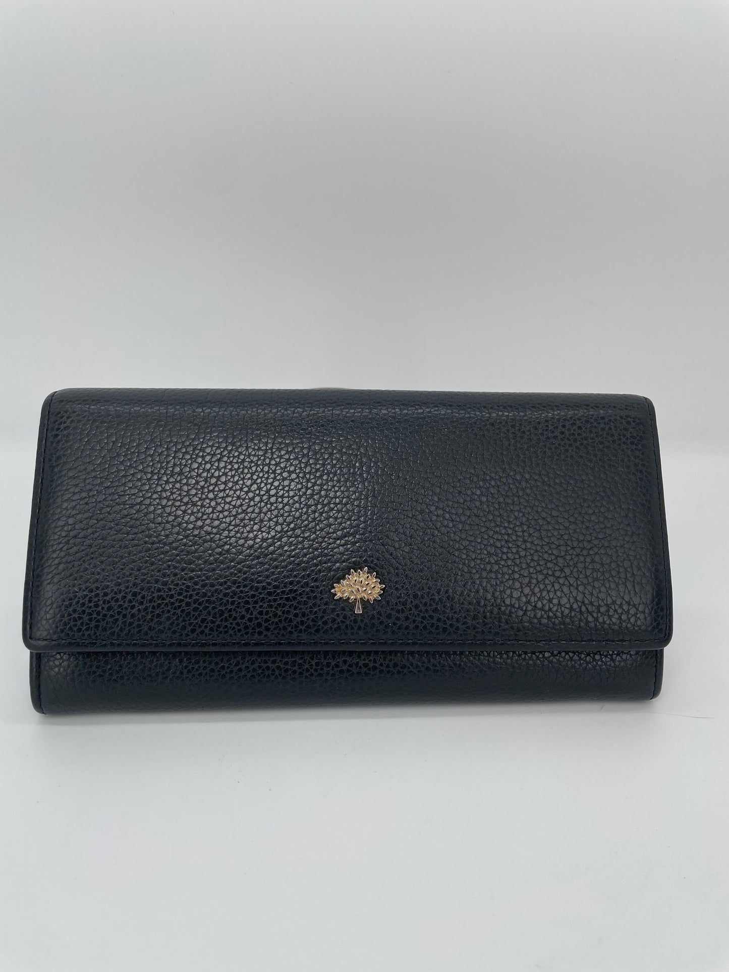 Preloved Mulberry Continental Tree Classic Grain Wallet