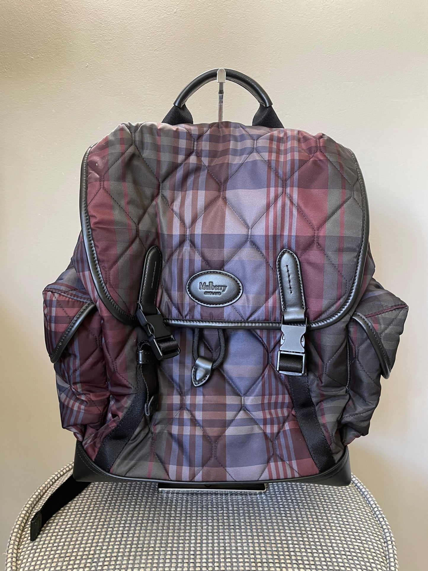 Preloved Mulberry Heritage Check Backpack