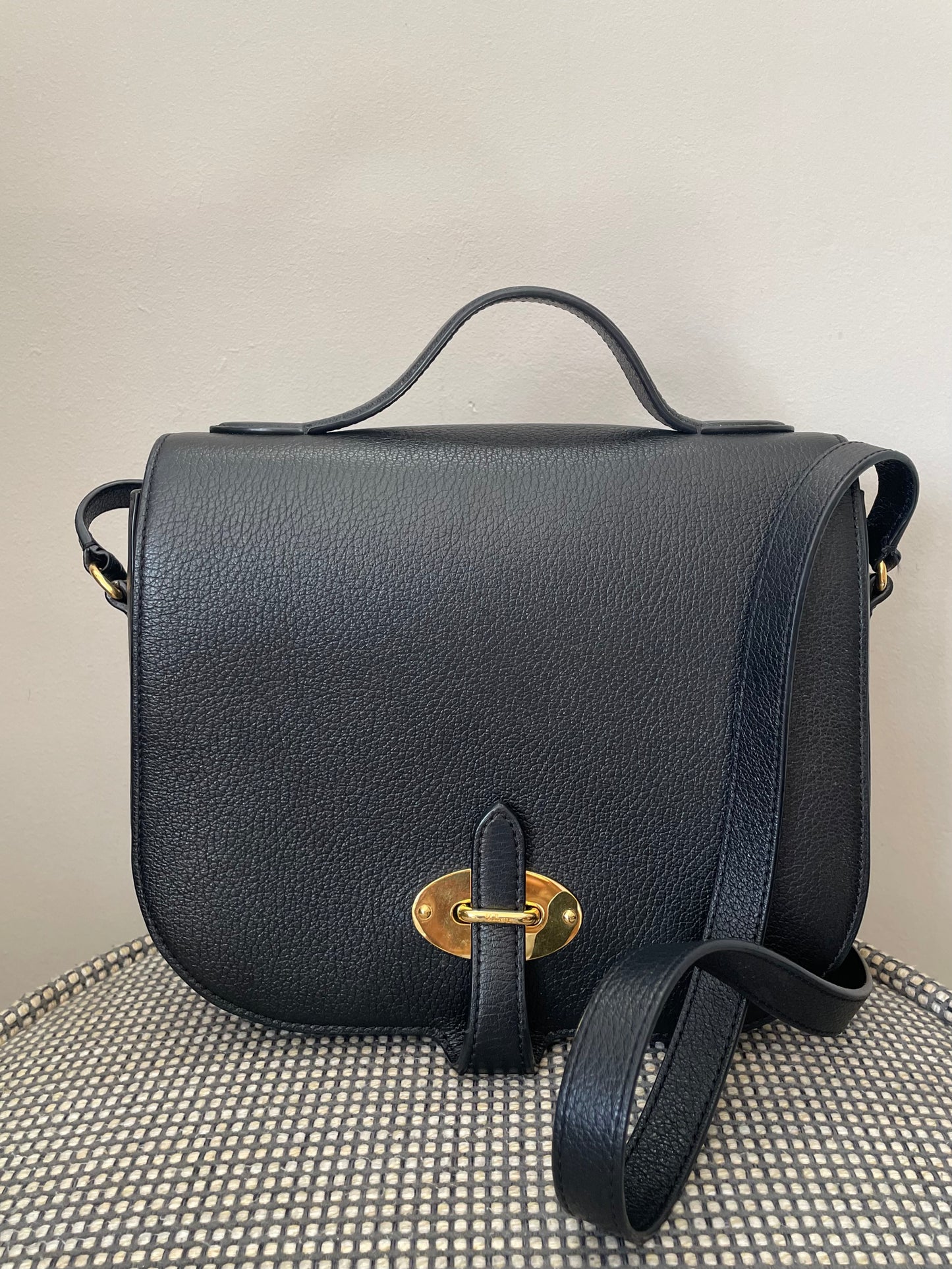 Preloved Mulberry Tenby Satchel Shoulder Bag, Large