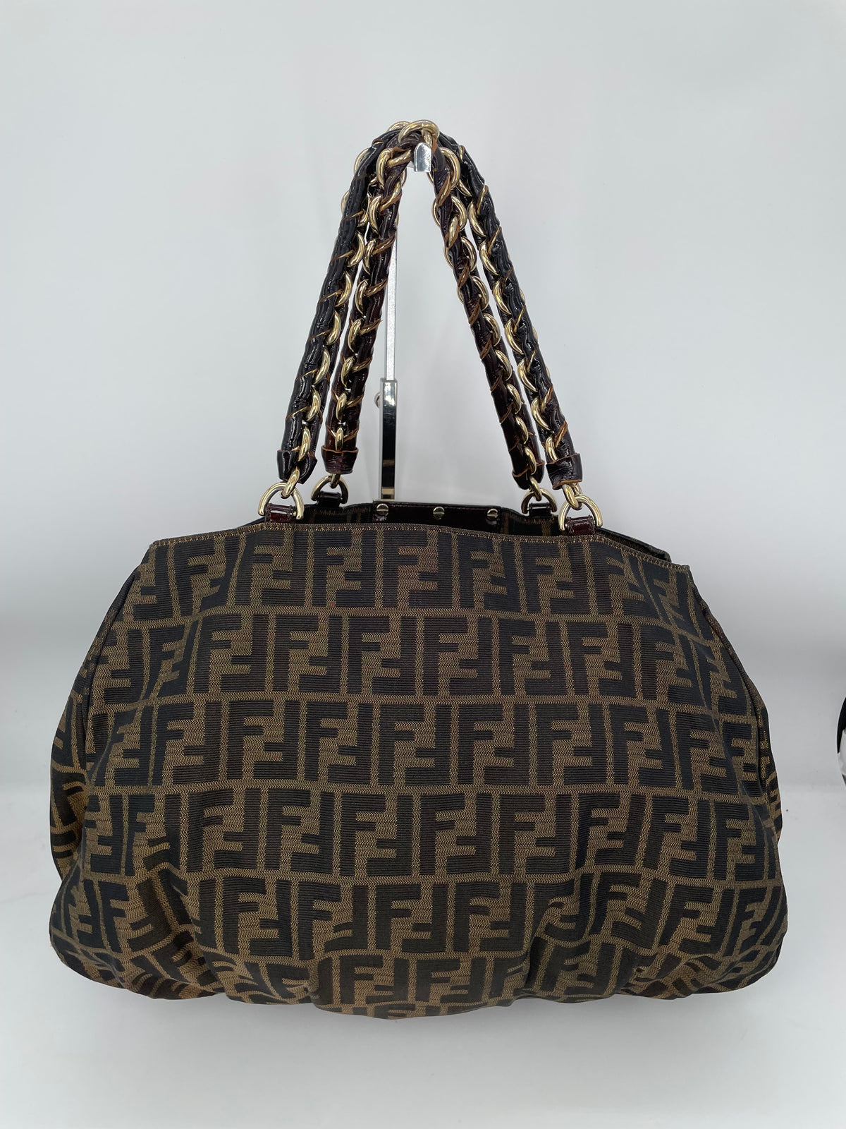 Preloved Fendi Zucca Mia Tote Bag, Large