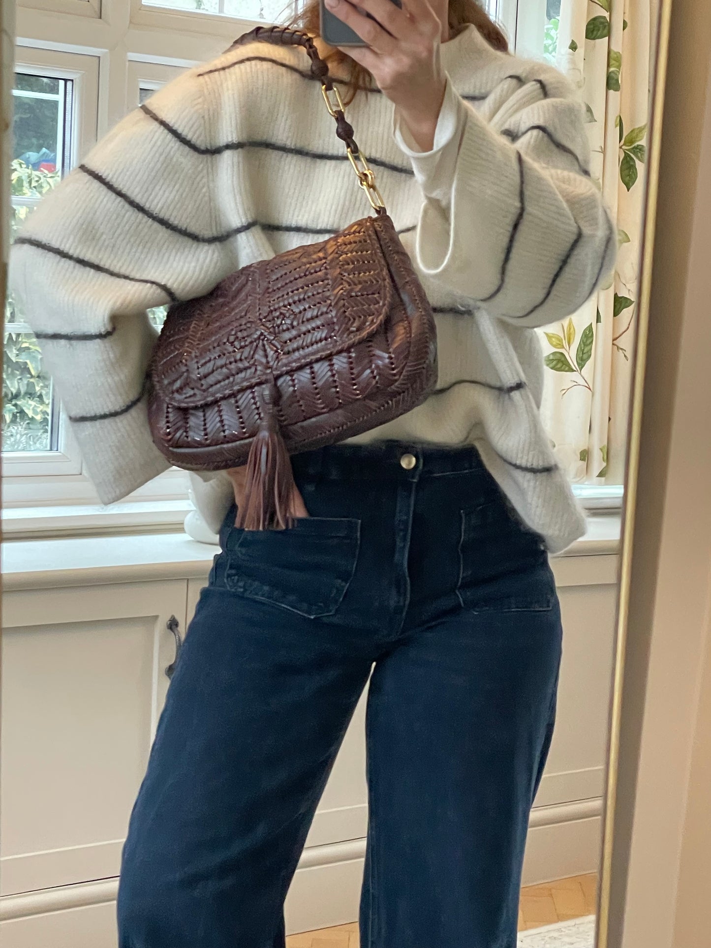 Preloved Anya Hindmarch Neeson Tassel Shoulder Bag