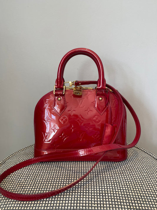 Preloved Louis Vuitton Alma Bag with Long Strap, BB