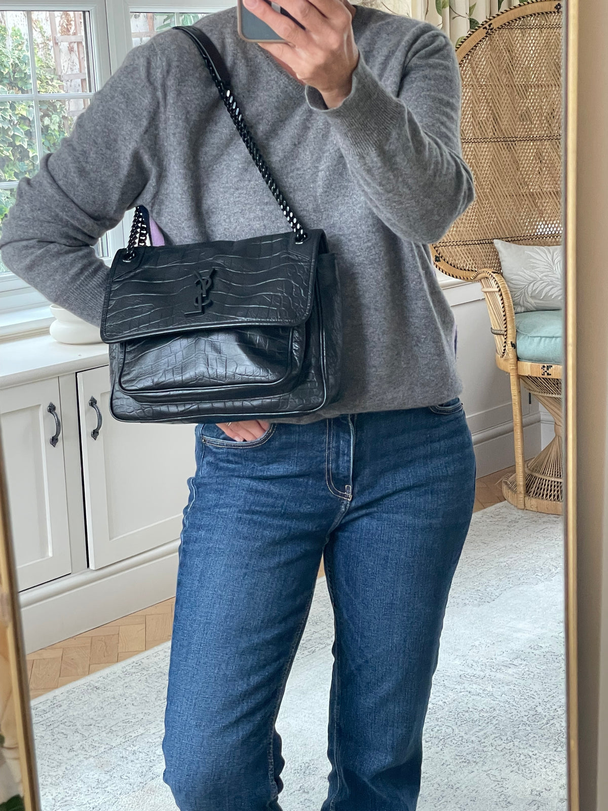 Preloved Saint Laurent Niki Shoulder Bag, Medium