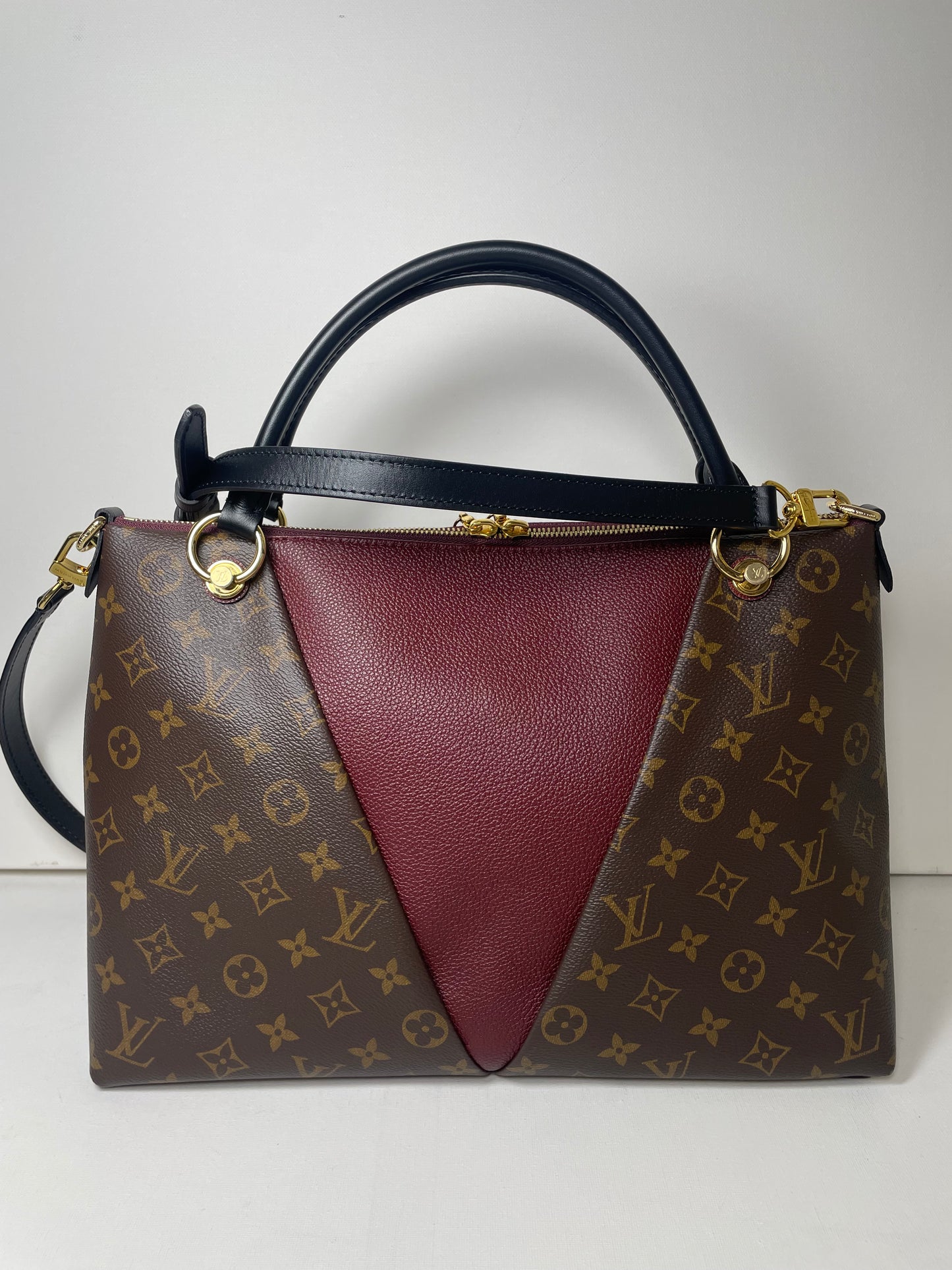 Preloved Louis Vuitton V Tote Bag with Long Strap, MM