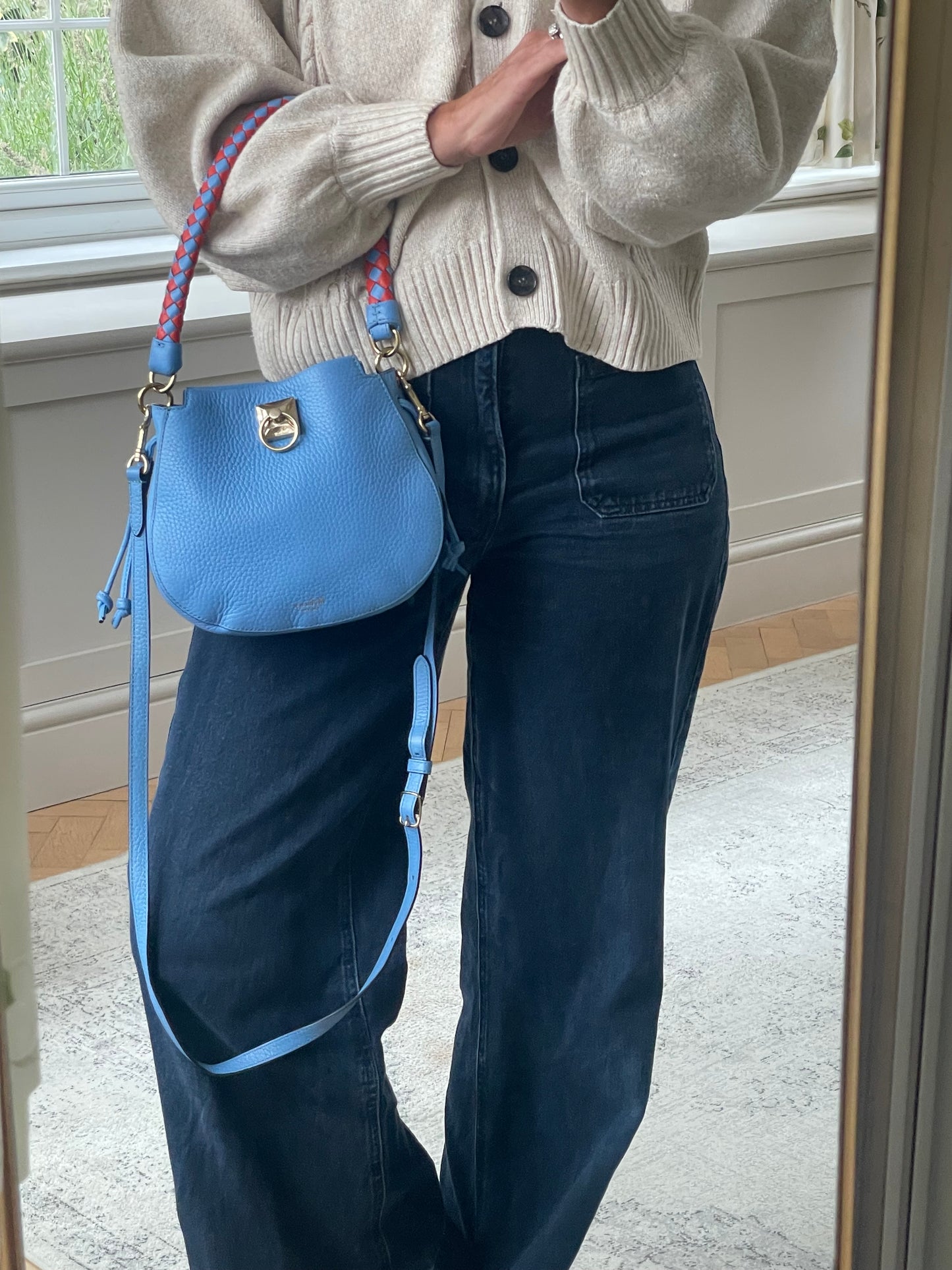 Preloved Mulberry Iris Hobo Bag, Mini