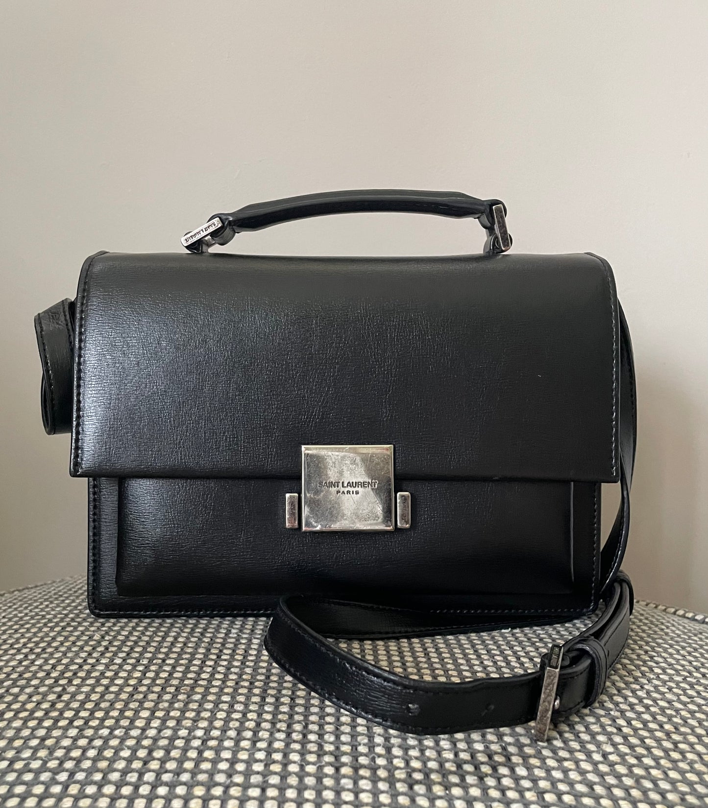 Preloved Saint Laurent Bellechasse Satchel Bag with Long Strap