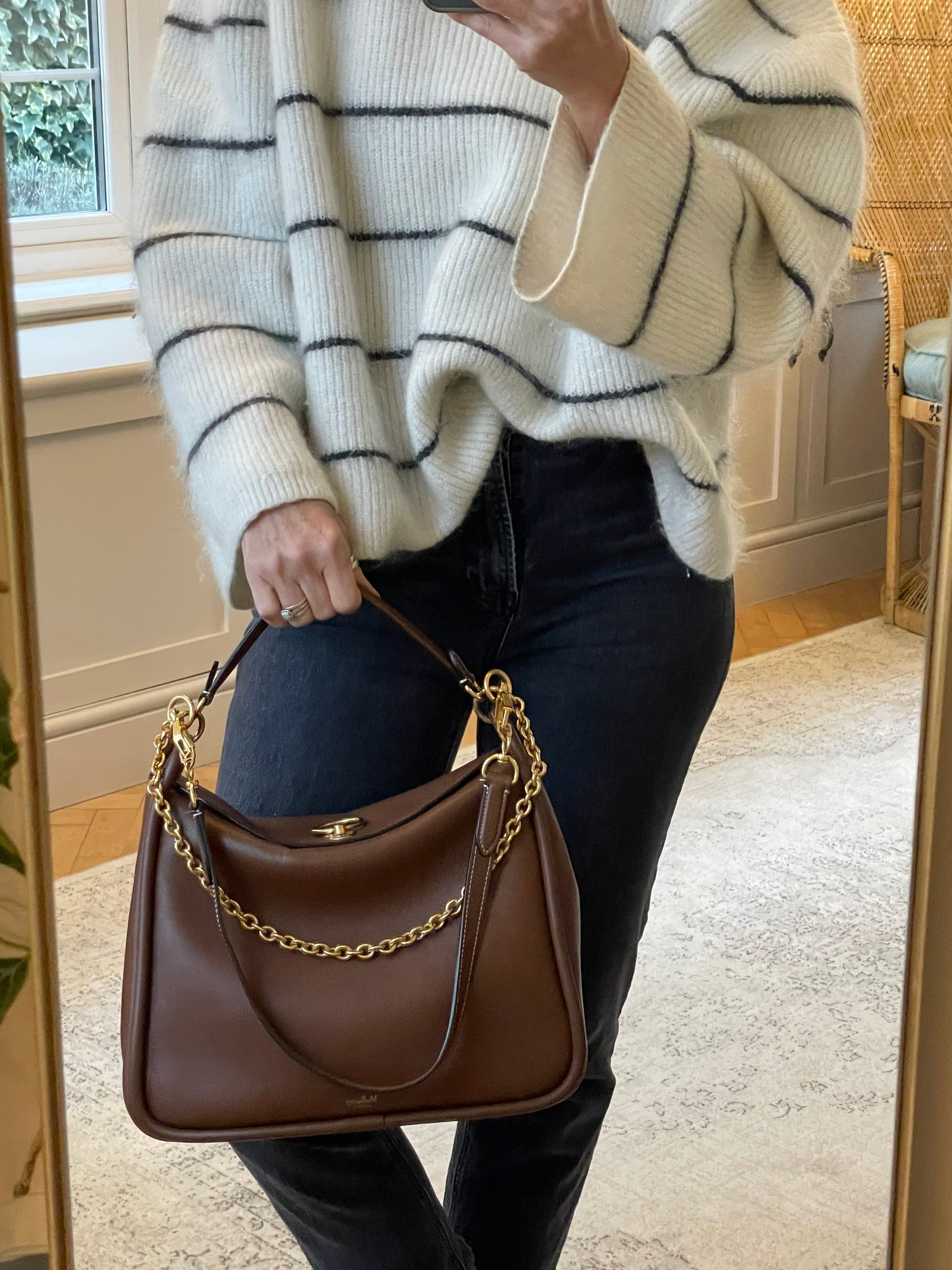 Preloved Mulberry Leighton Shoulder Bag, Medium