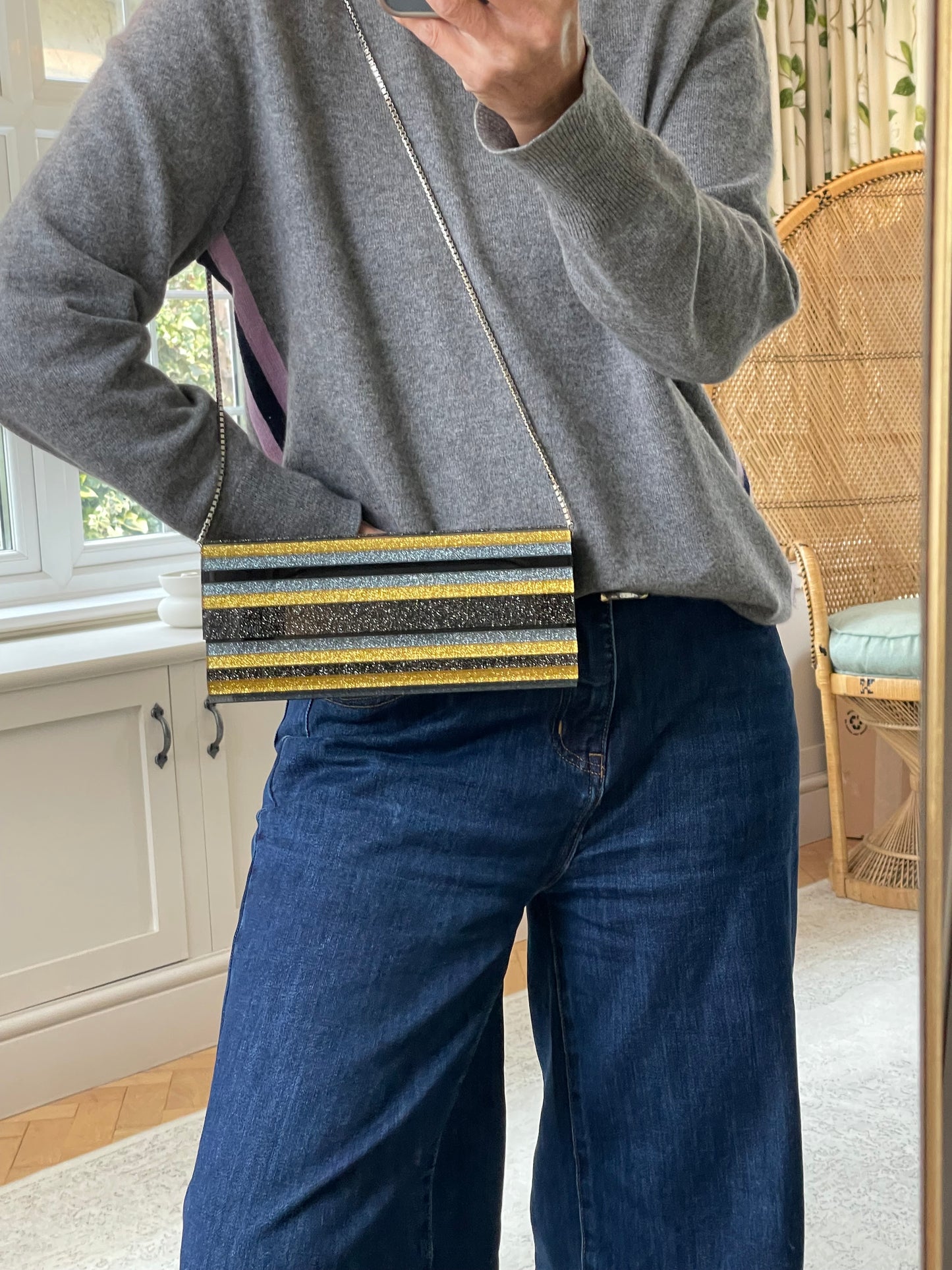 Preloved Jimmy Choo Sweetie clutch bag