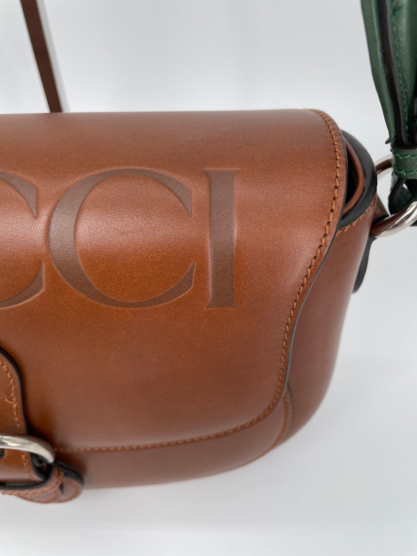 Preloved Gucci Embossed Aria Logo bag, Small