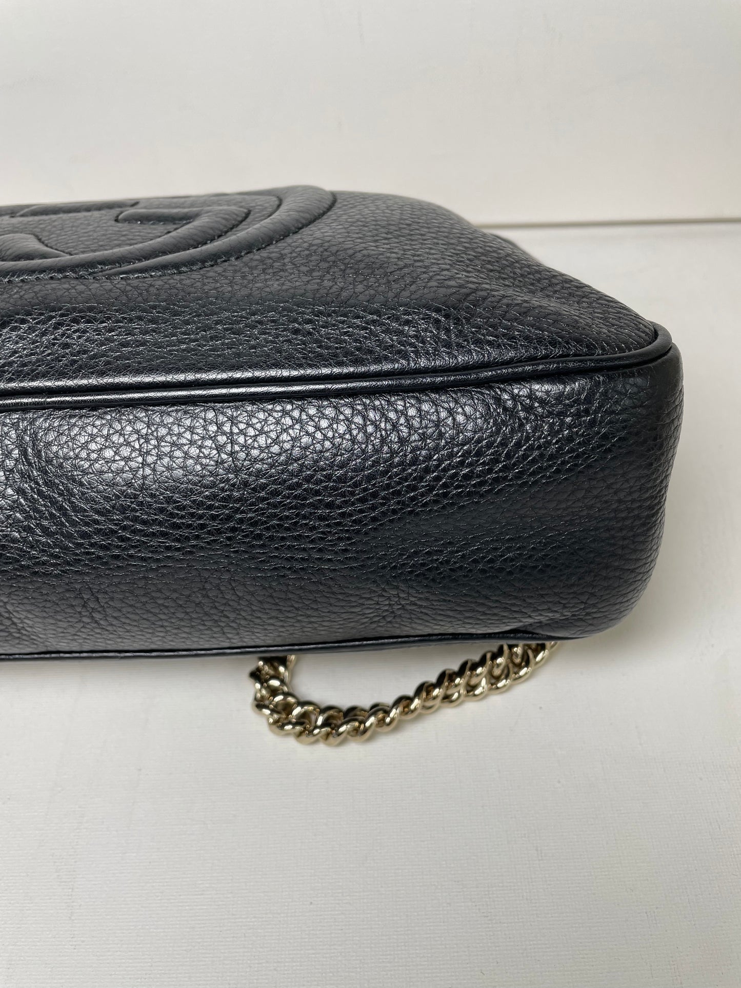 Preloved Gucci Chain Bowling Bag, Small