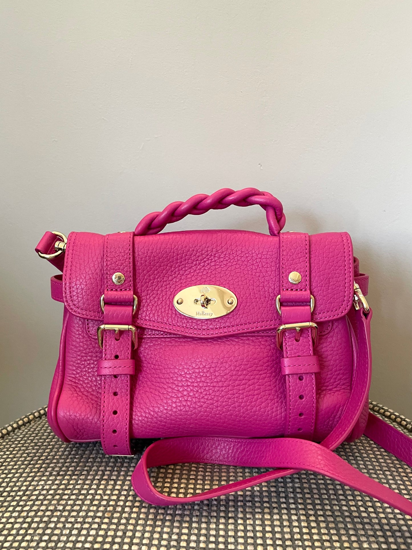 Preloved Mulberry Alexa Satchel Bag, Mini