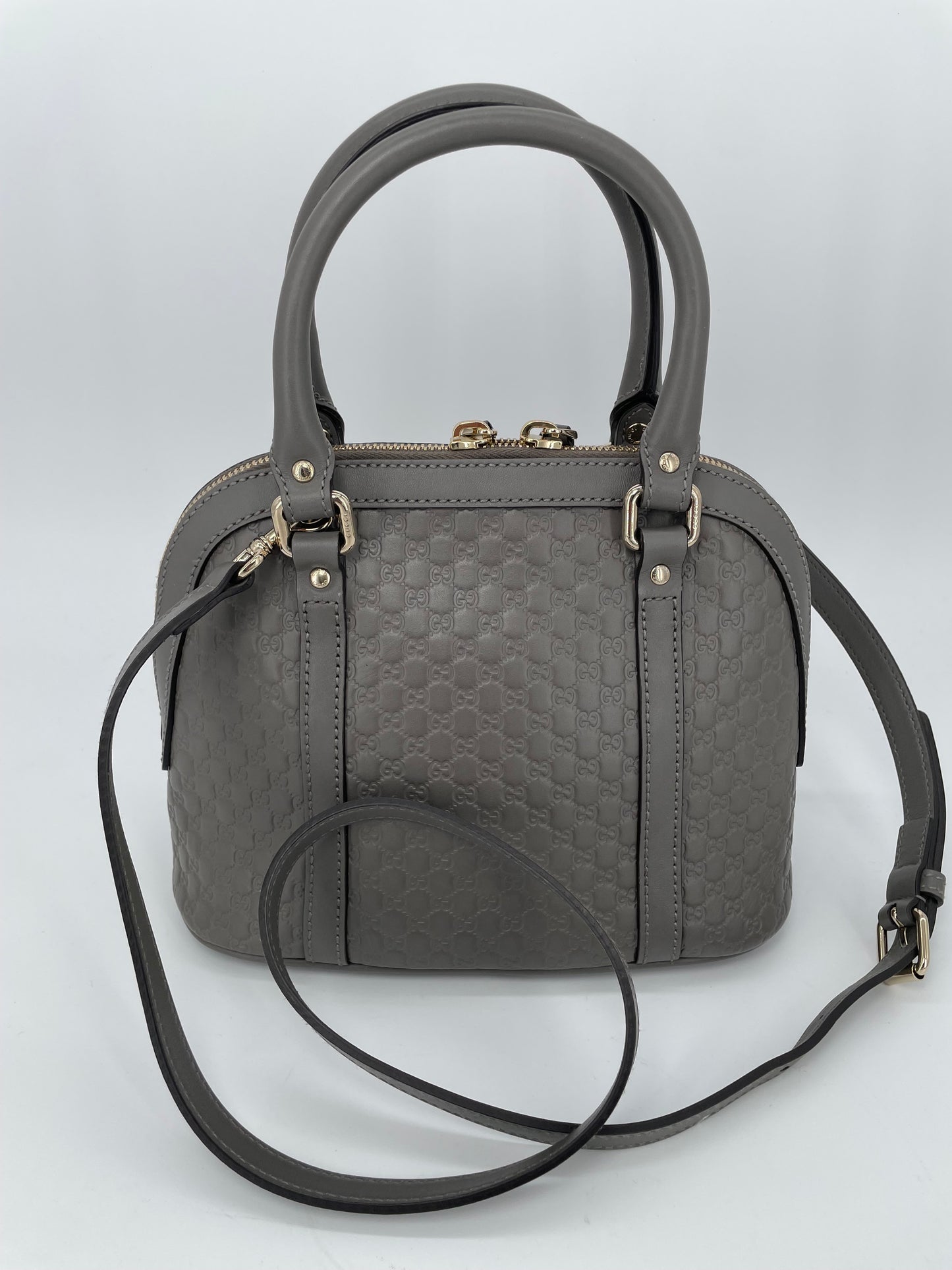 Preloved Gucci Guccissima Dome Shoulder Bag, Mini
