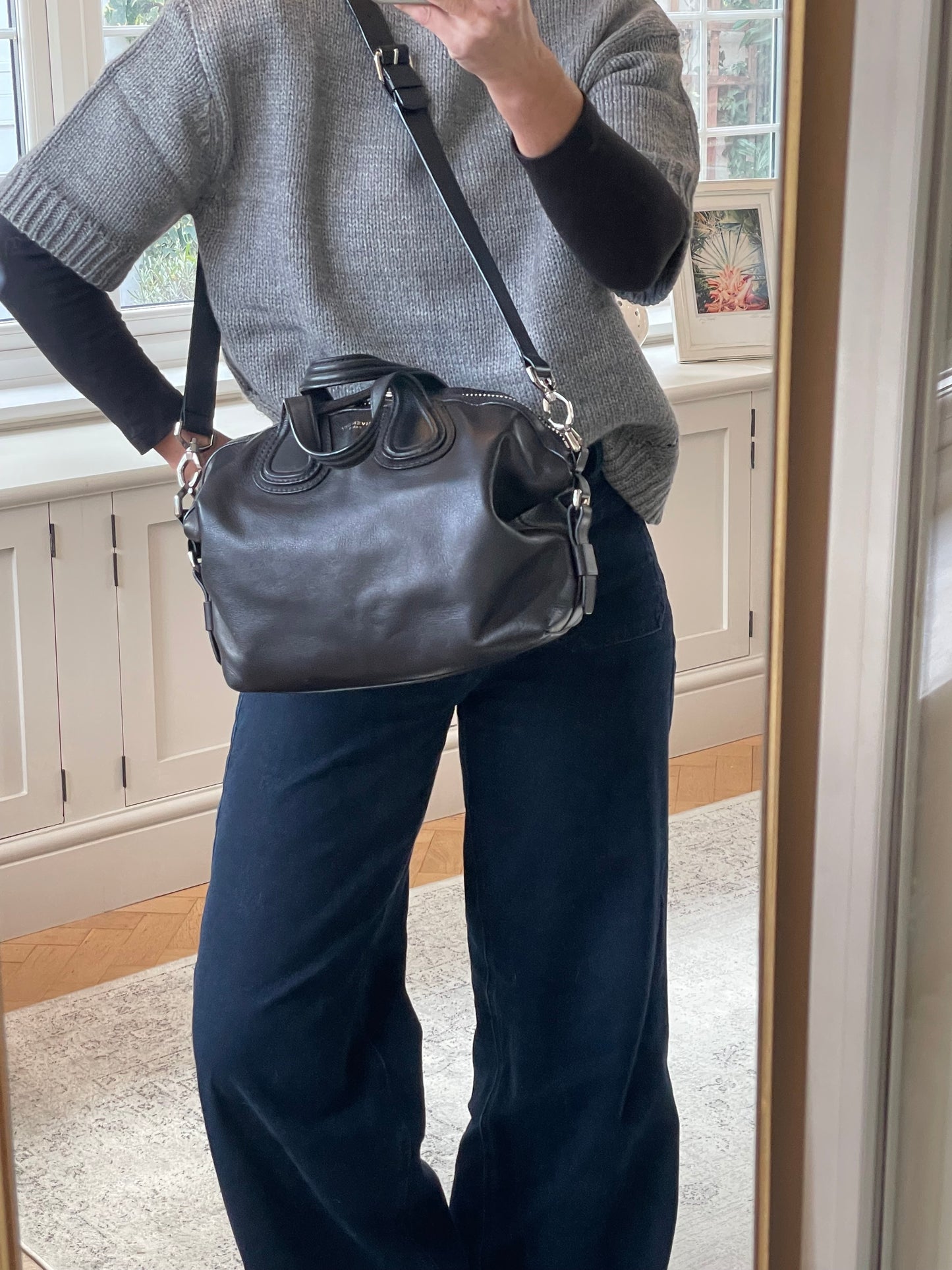 Preloved Givenchy Nightingale Shoulder Tote Bag, Small