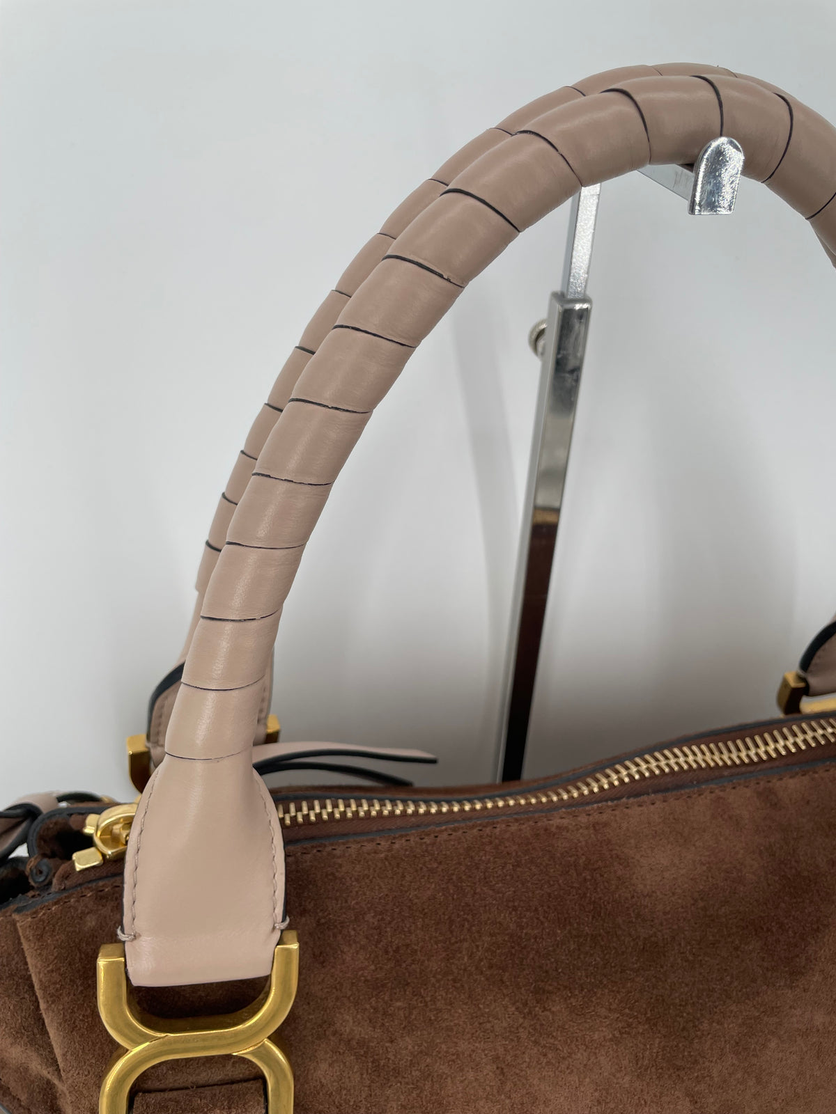 Preloved Chloe Marcie Two Handle Satchel Bag with Long Strap