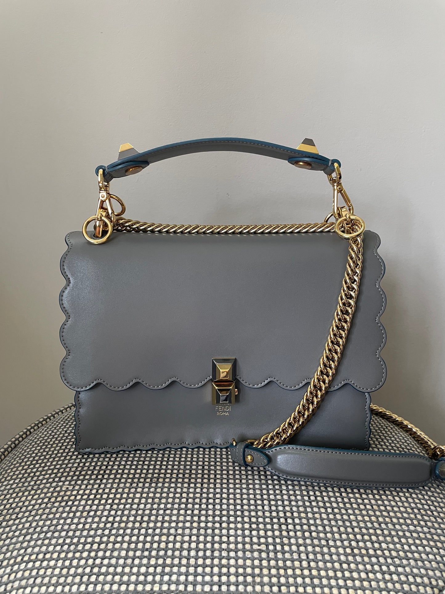 Preloved Fendi Kan I Two Way Shoulder Bag, Medium