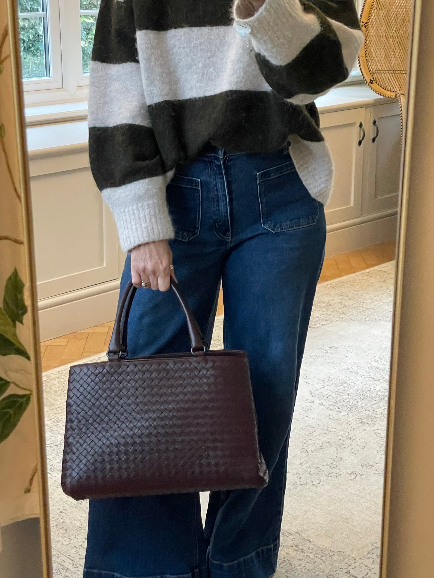 Preloved Bottega Veneta Milano Tote Bag, Medium