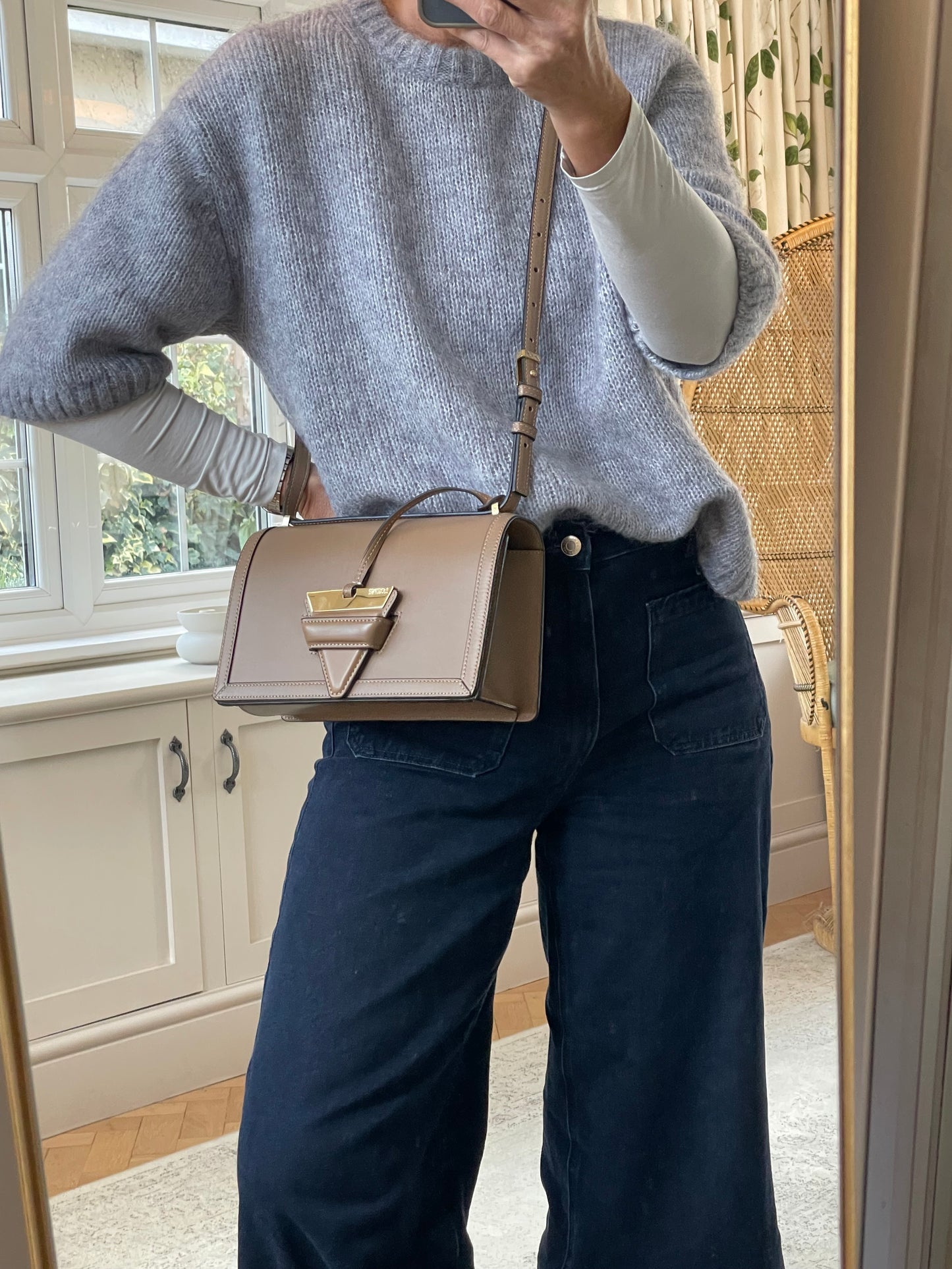 Preloved Loewe Barcelona Crossbody Bag, Medium