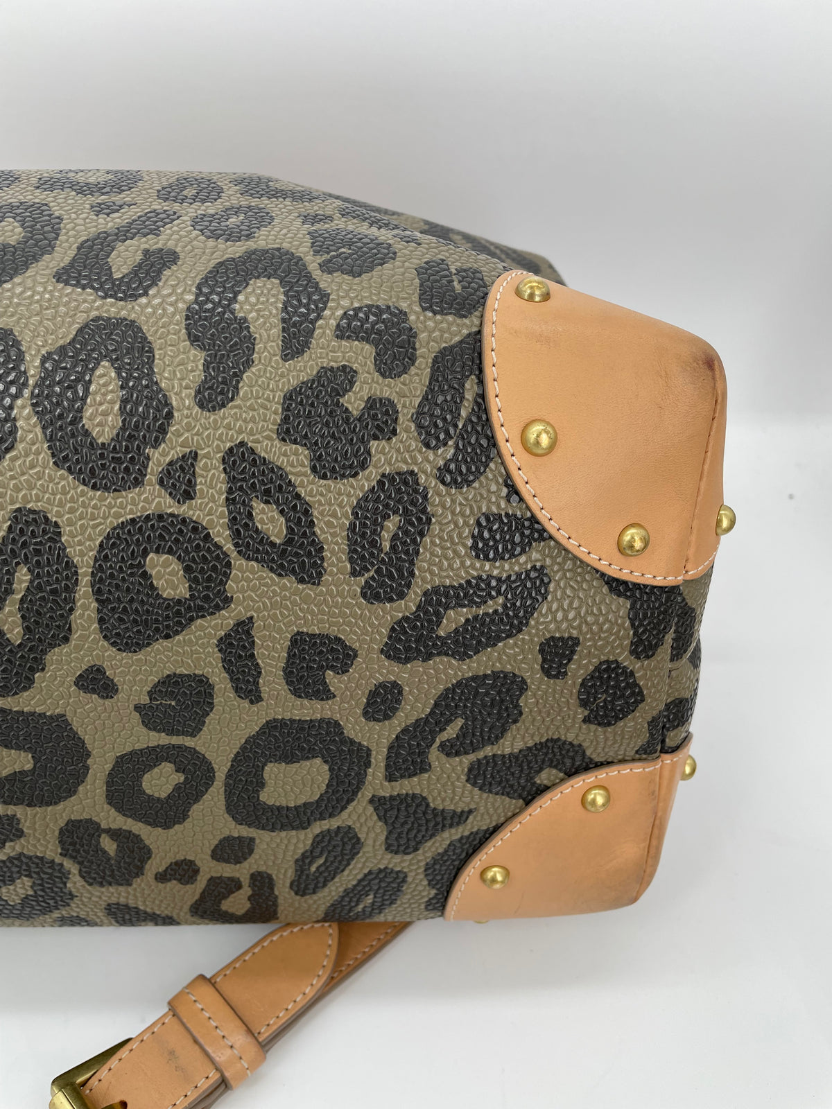 Preloved Mulberry Vintage Birds Nest Clipper Boston Bag, Small