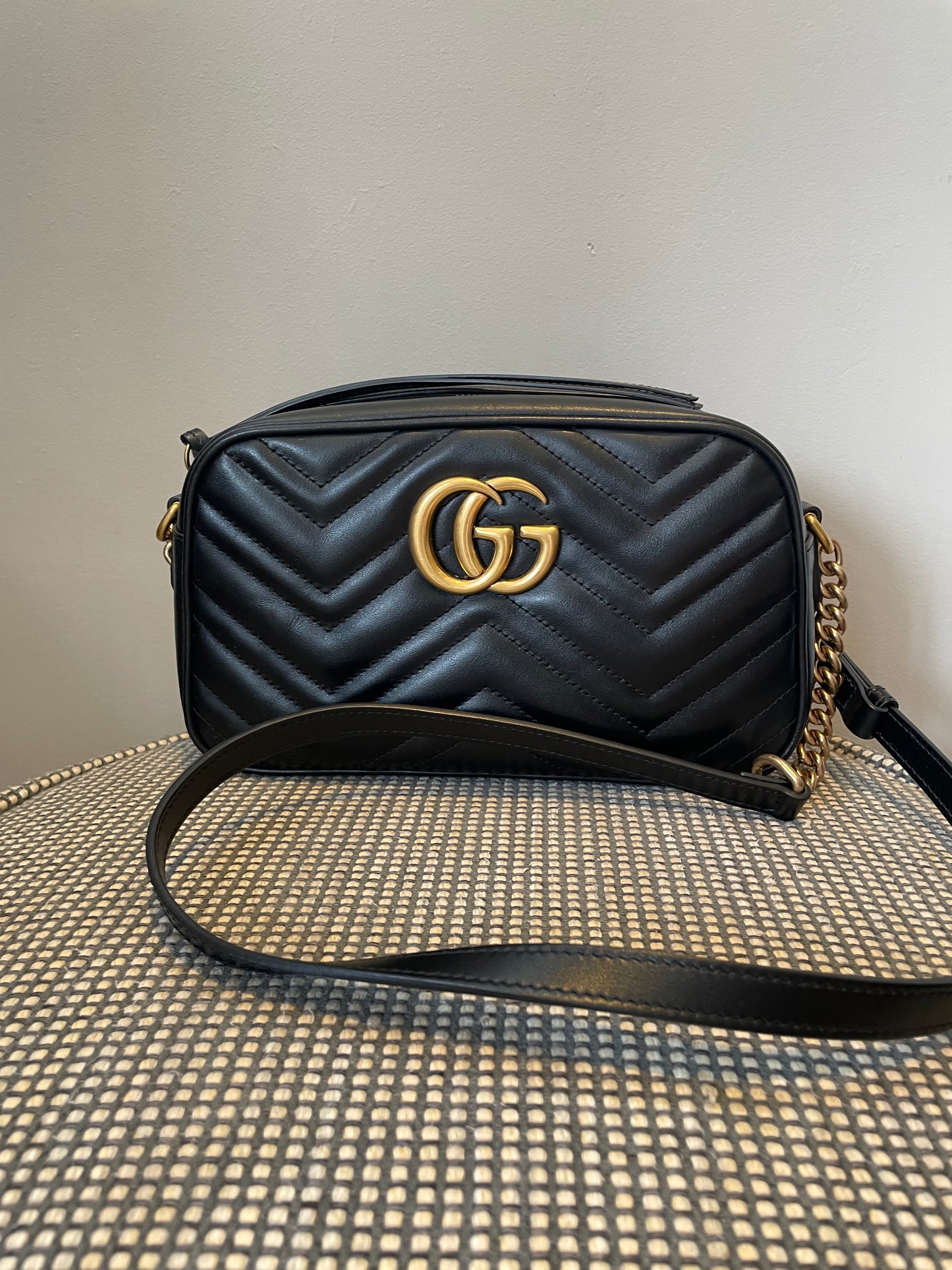 Preloved Gucci Marmont Shoulder Bag, Small