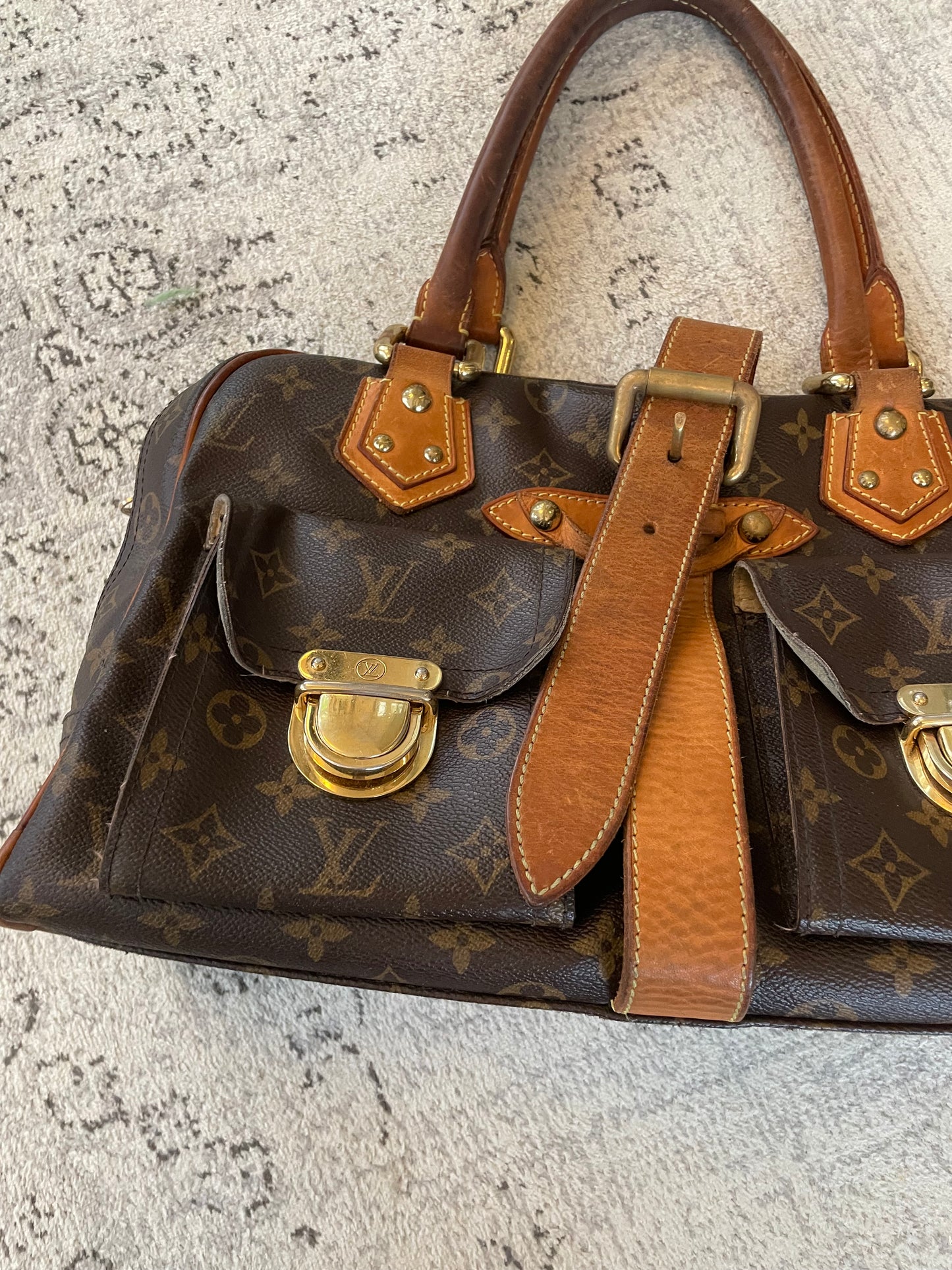 Preloved Louis Vuitton Manhattan Tote Bag, GM