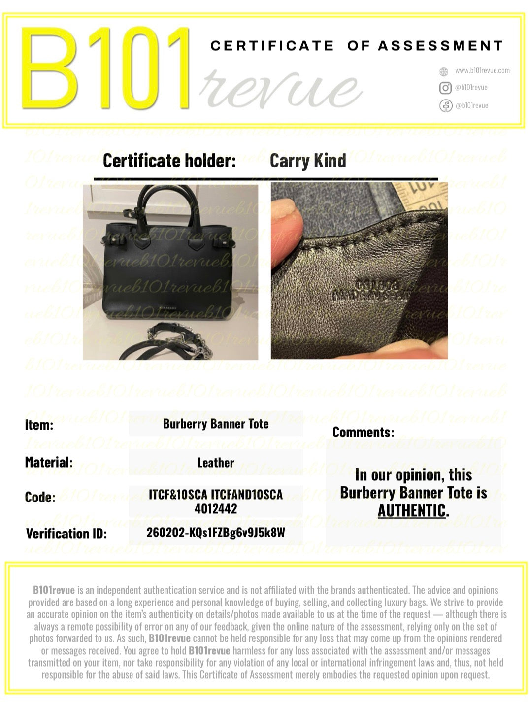 Preloved Burberry Banner Two Way Tote Bag, Medium