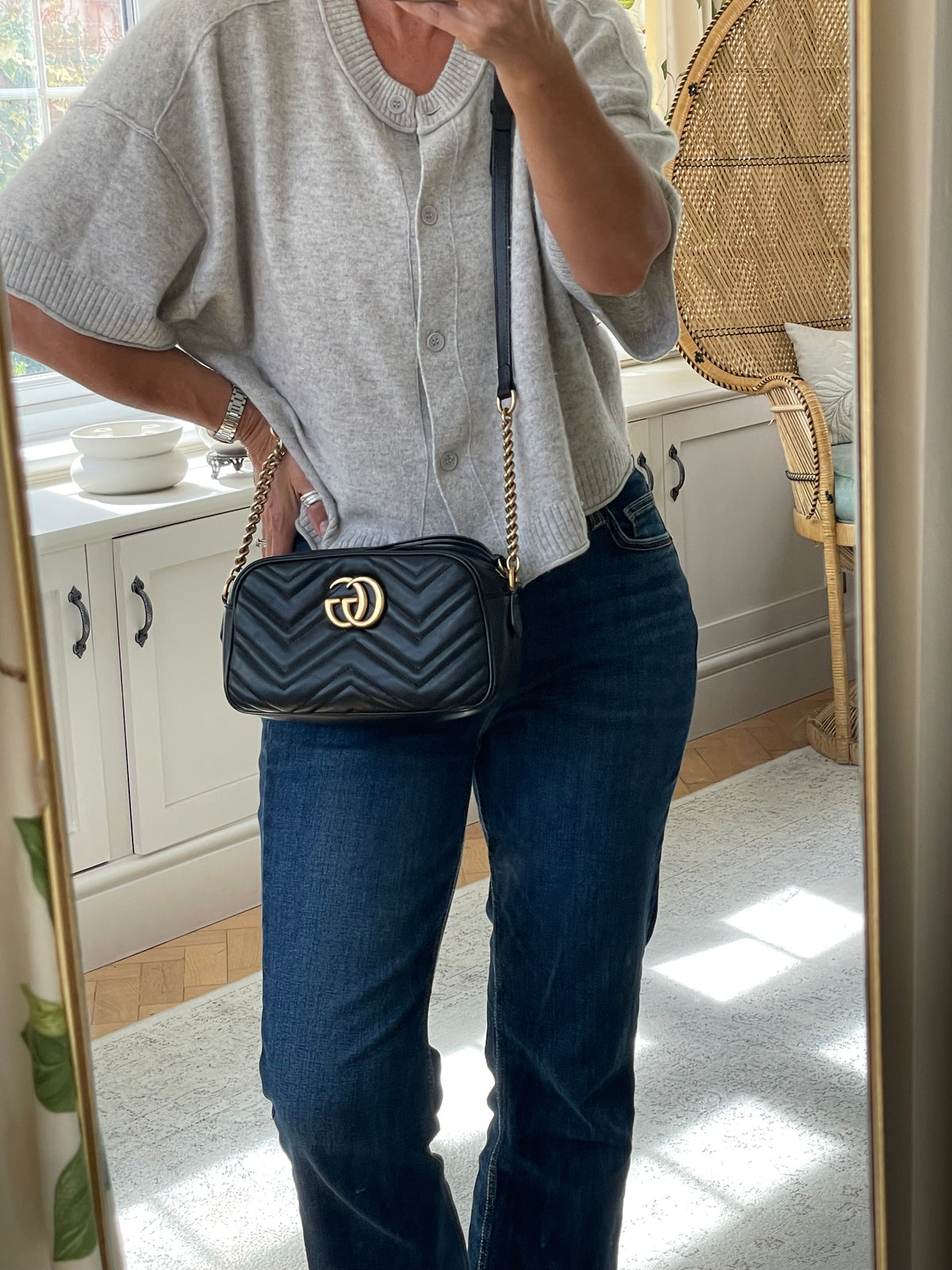 Preloved Gucci Marmont Shoulder Bag, Small
