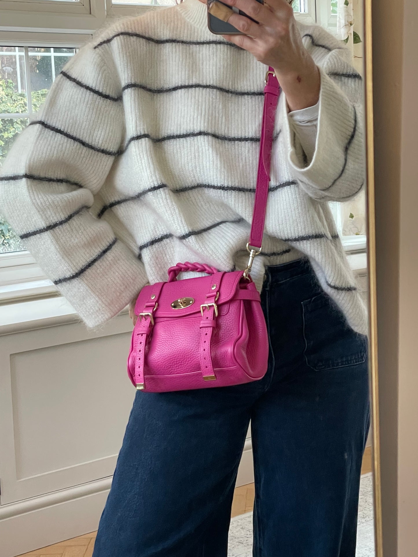 Preloved Mulberry Alexa Satchel Bag, Mini