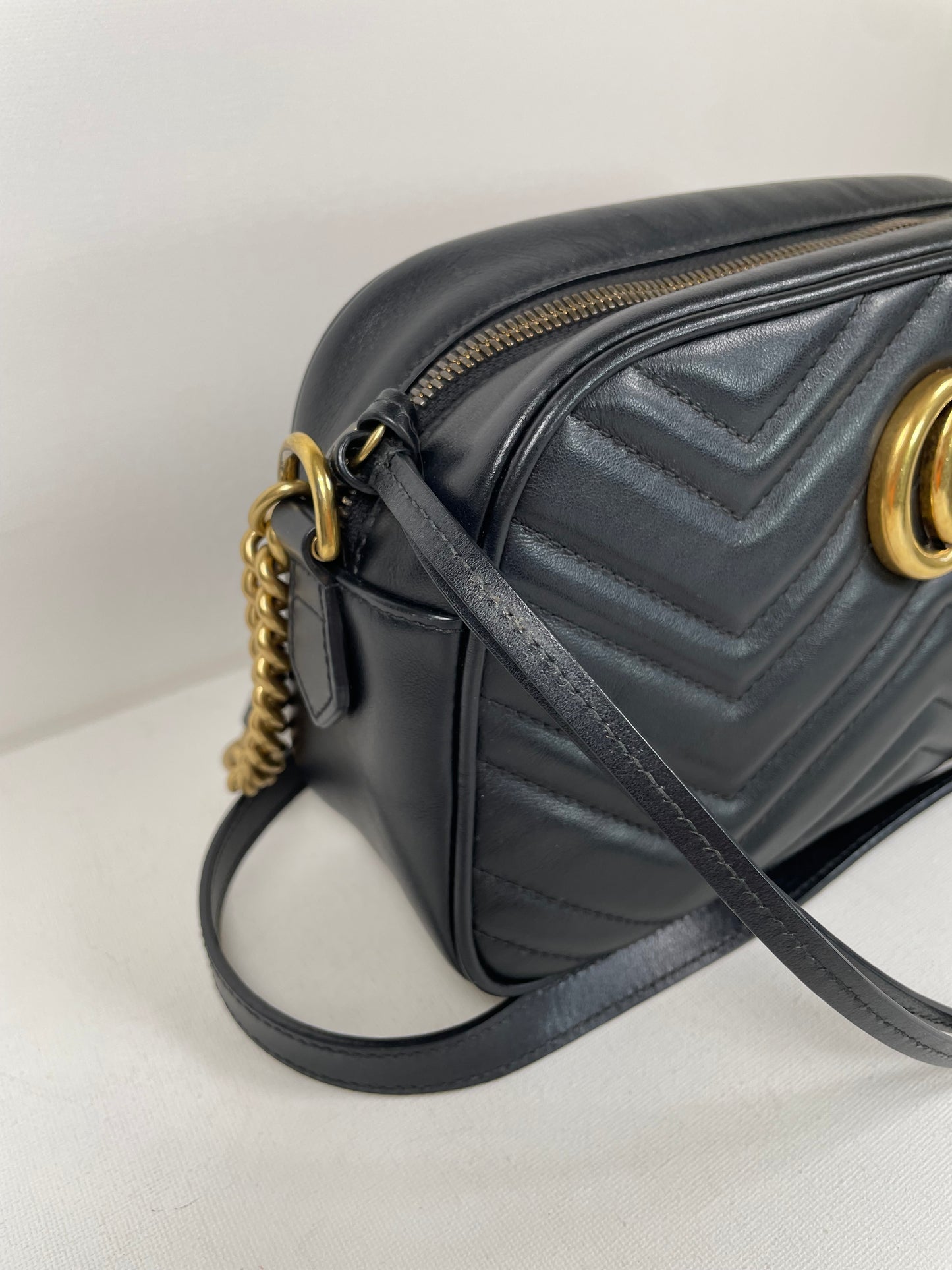 Preloved Gucci Marmont Shoulder Bag, Small