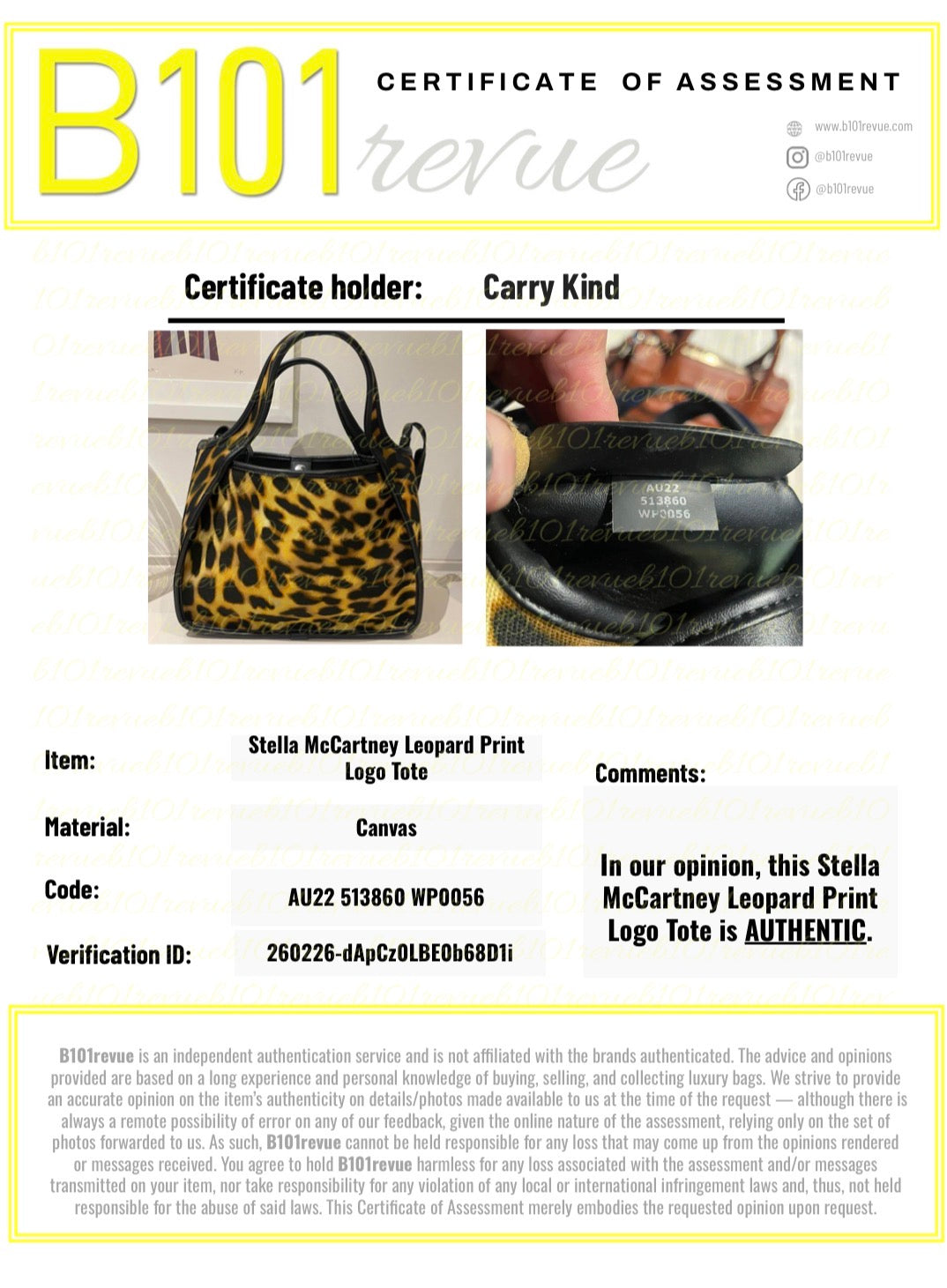 Preloved Stella McCartney Leopard Print Studded Tote Bag