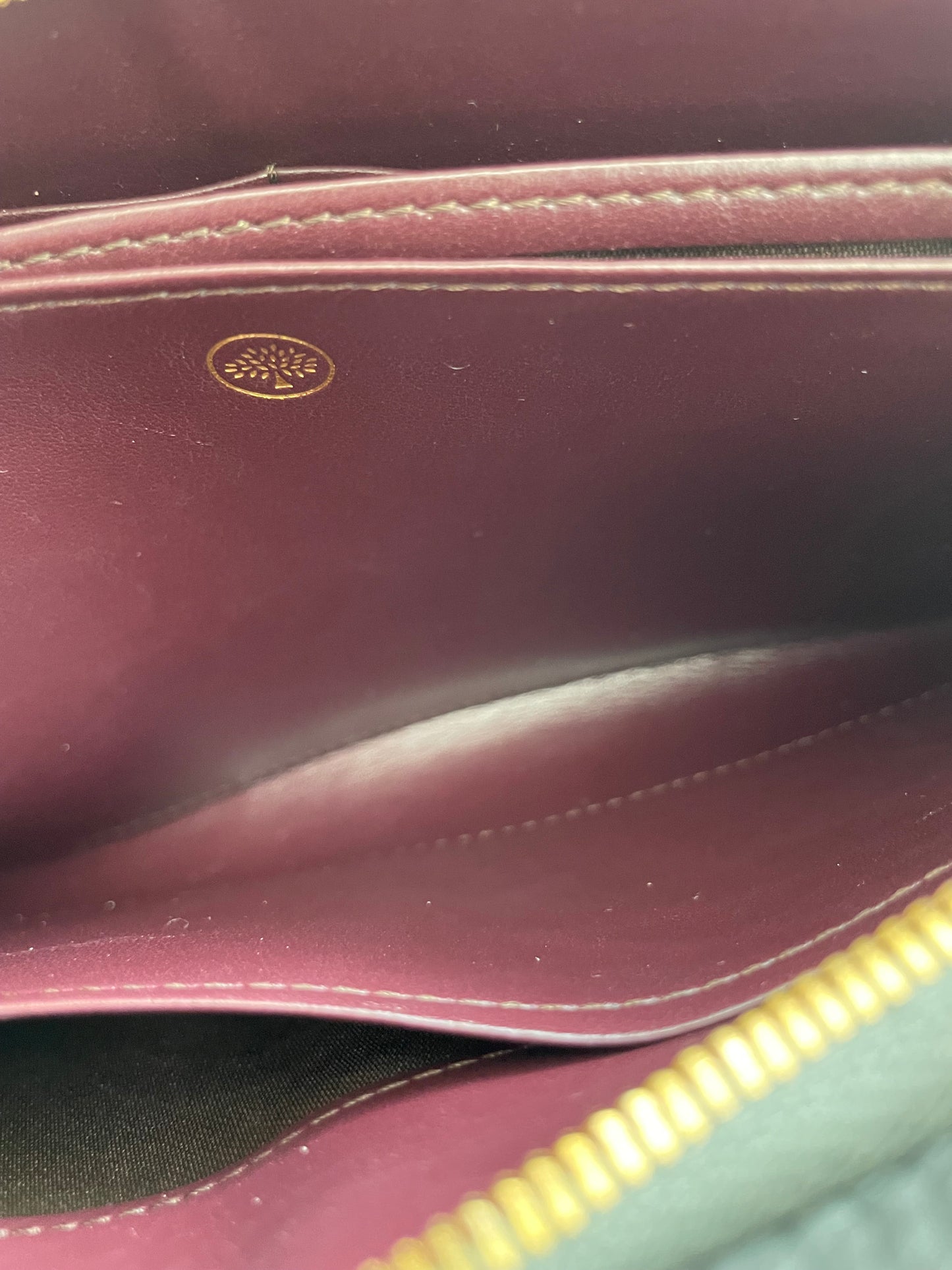 Preloved Mulberry Iris Wallet On Chain