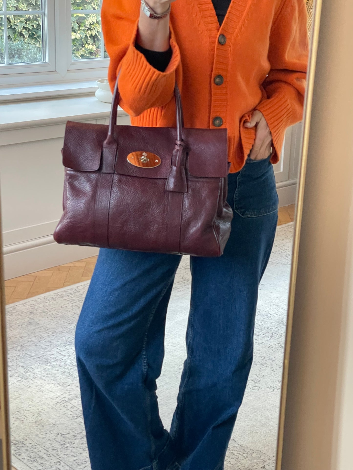 Preloved Mulberry Bayswater Tote Bag, Large