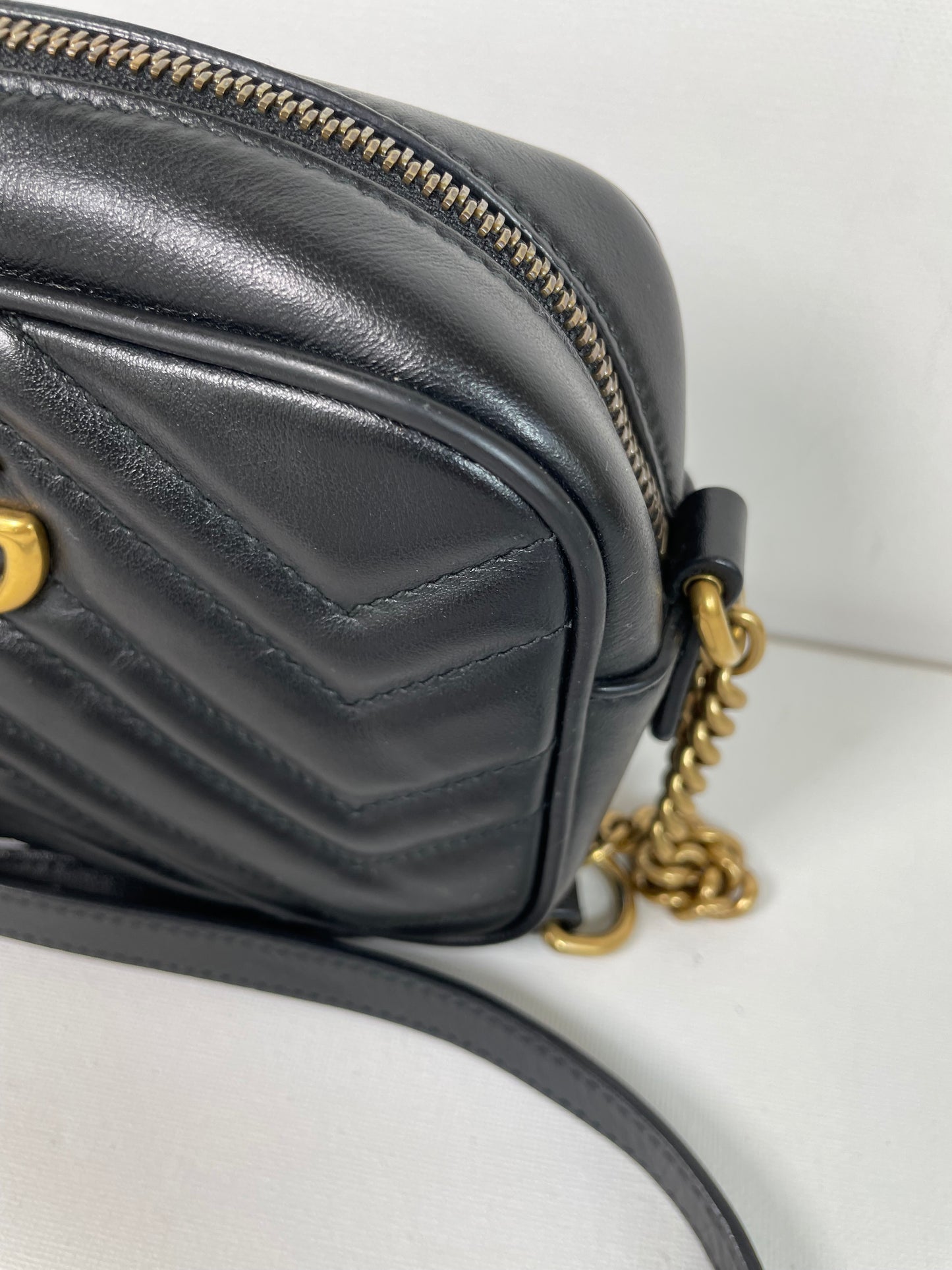 Preloved Gucci Marmont Crossbody Camera Bag, Mini