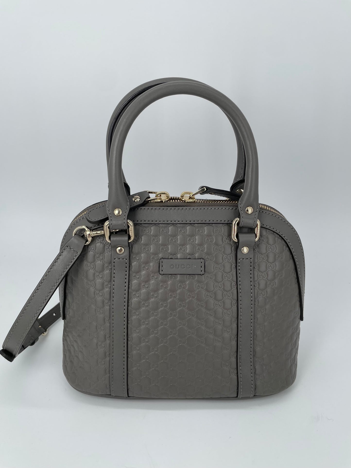 Preloved Gucci Guccissima Dome Shoulder Bag, Mini