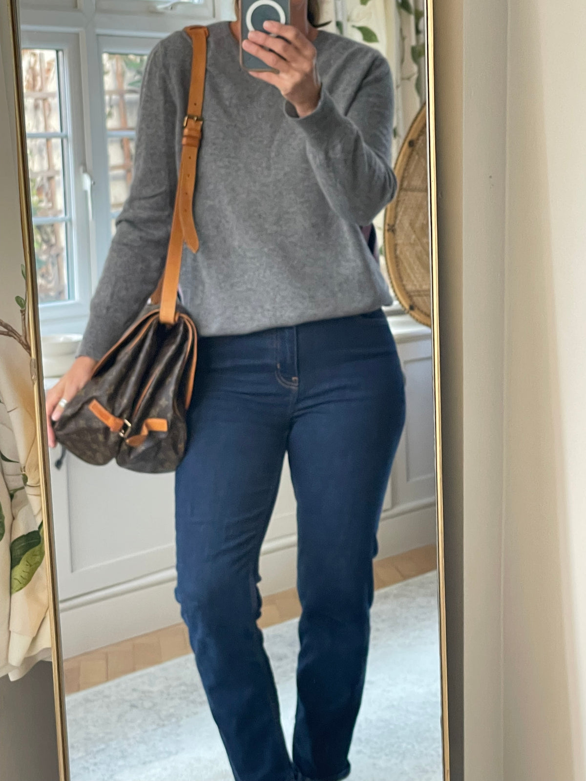 Preloved Vintage Louis Vuitton Saumur 35 Messenger Bag, large