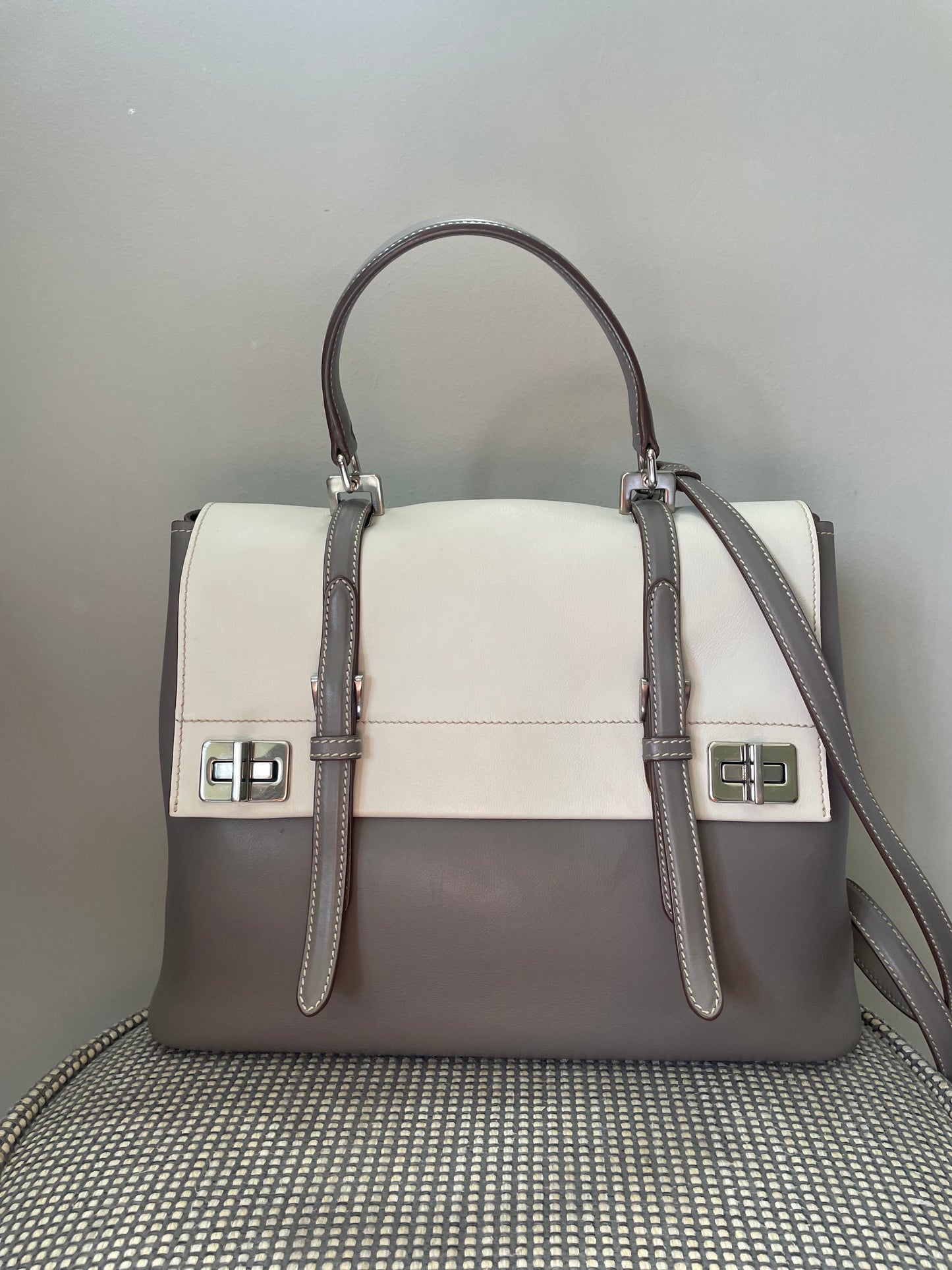 Preloved Prada City Two Way Satchel Bag