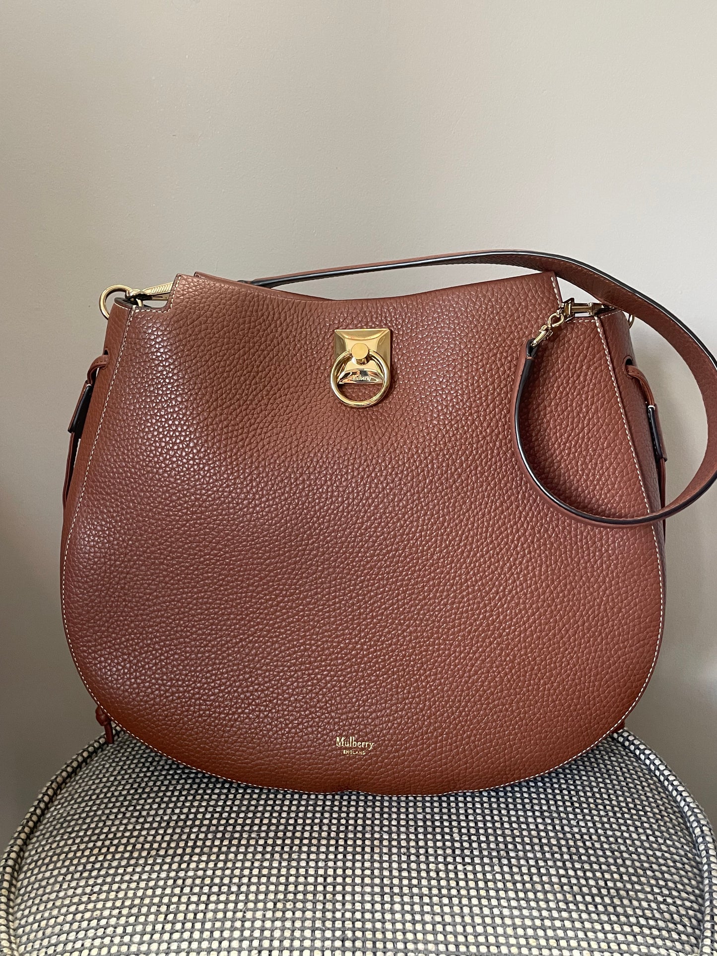 Preloved Mulberry Iris Hobo Shoulder Bag, Large