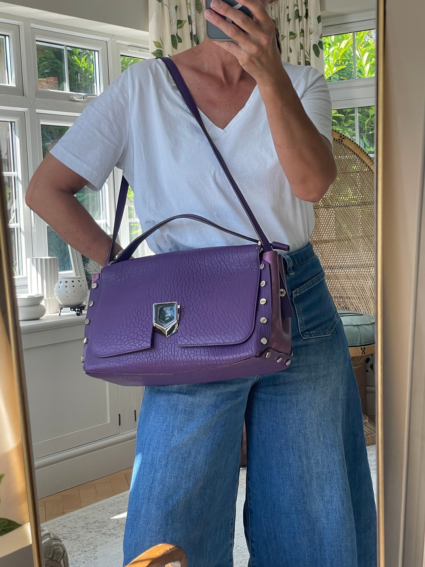 Preloved Jimmy Choo Lockett Shoulder Bag