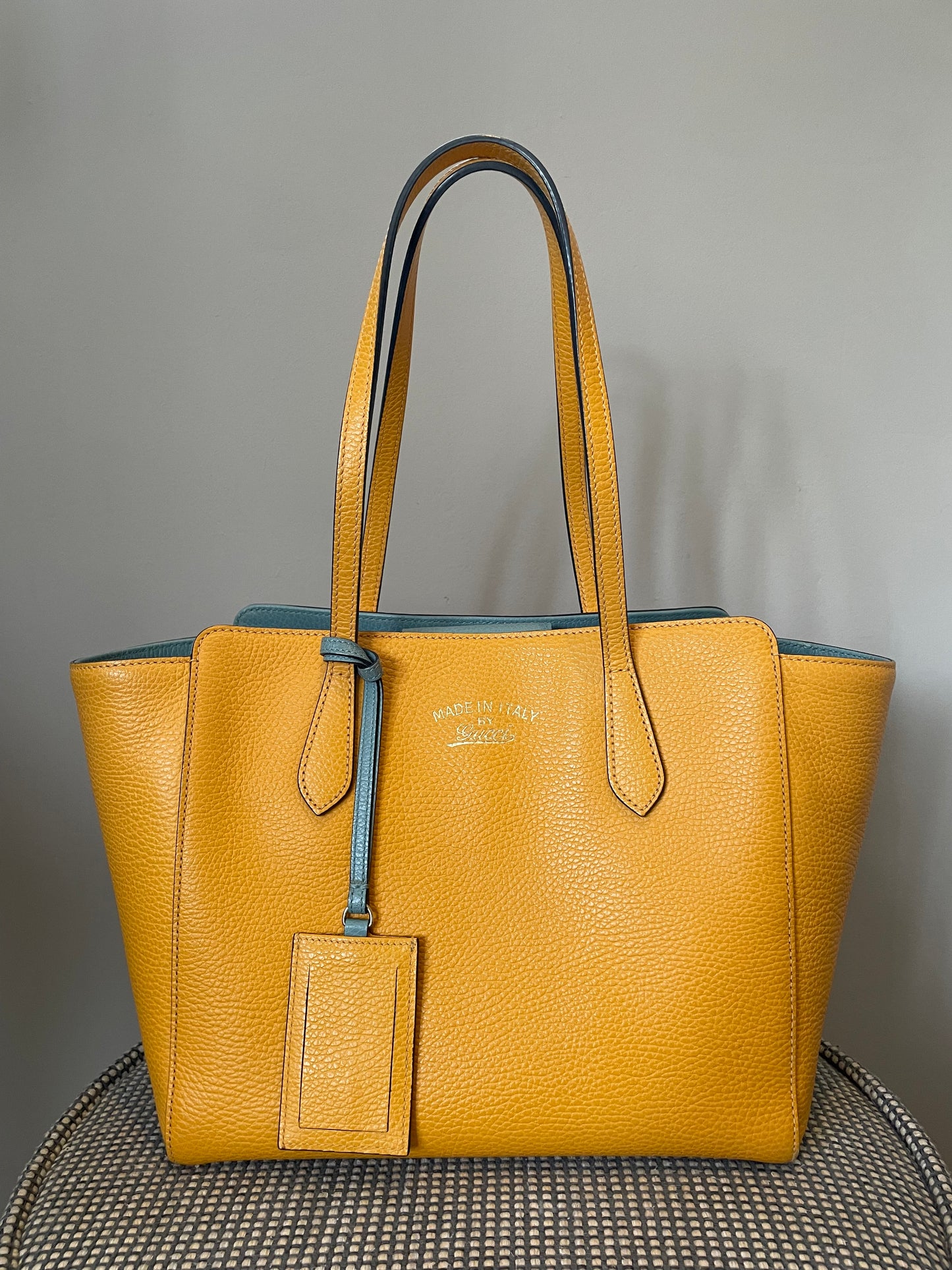 Preloved Gucci Swing Tote Bag, Small