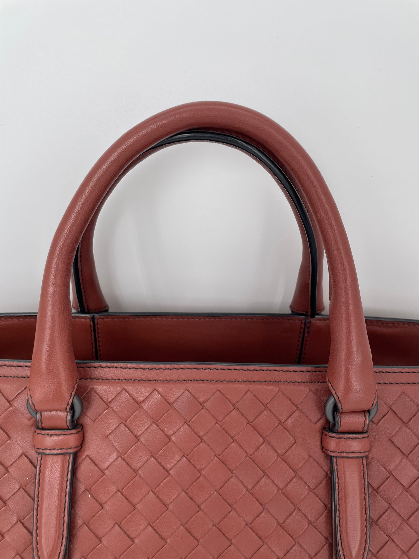 Preloved Bottega Veneta Nappa Intrecciato Monaco Satchel, Medium