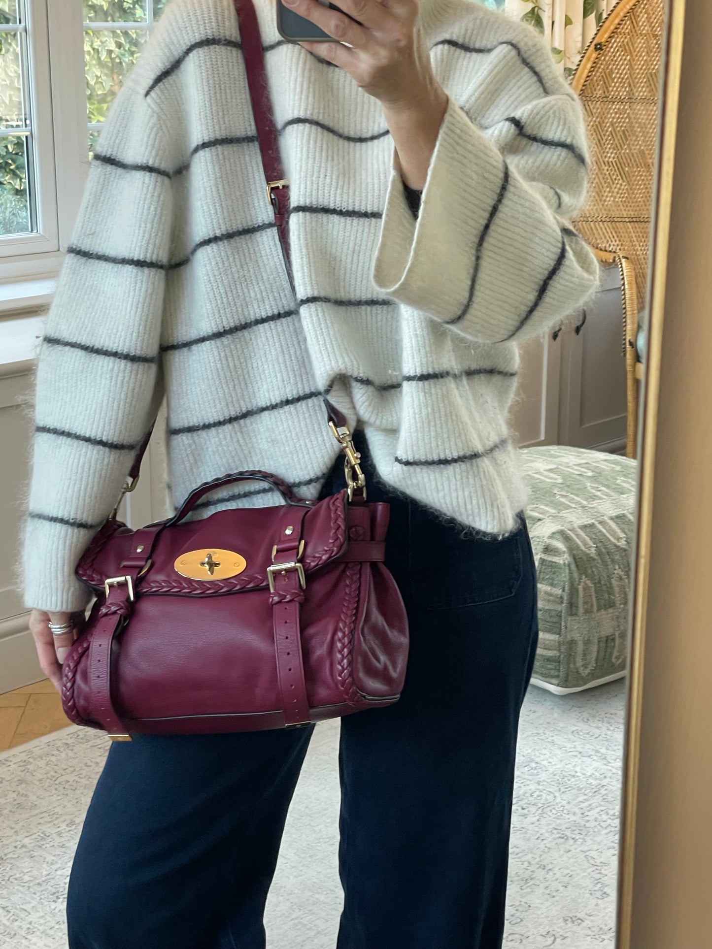 Preloved Mulberry Alexa Satchel Bag, Regular