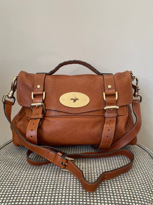 Preloved Mulberry Alexa Satchel Bag, Medium