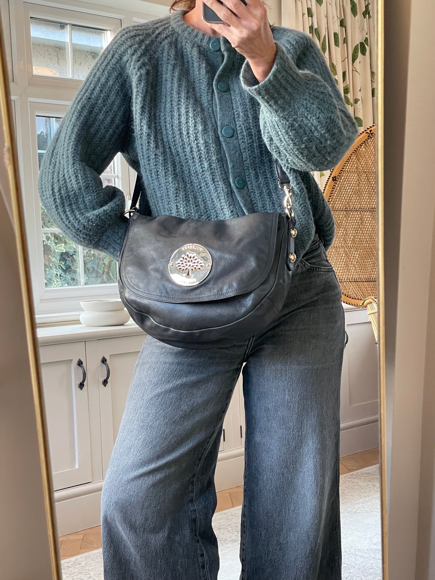 Preloved Mulberry Daria Satchel Shoulder Bag, Medium