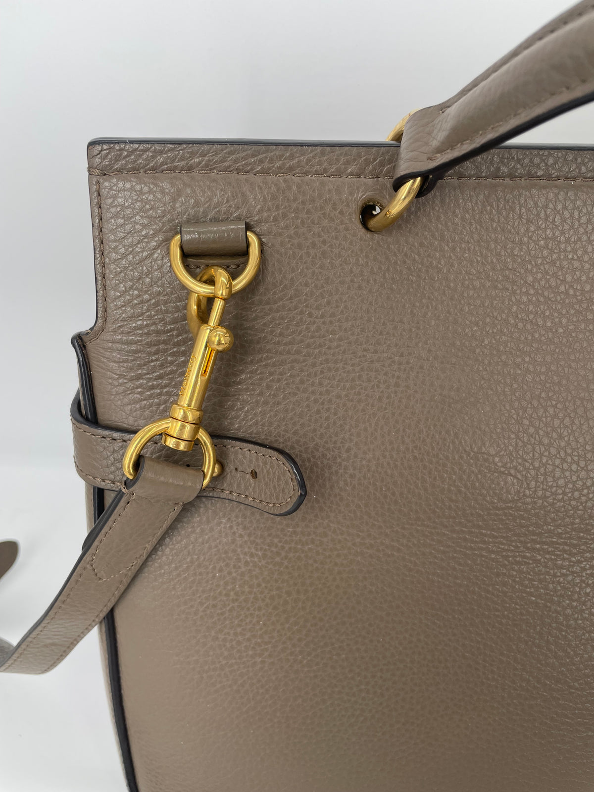 Preloved Mulberry Amberley Top Handle Satchel Bag, Large